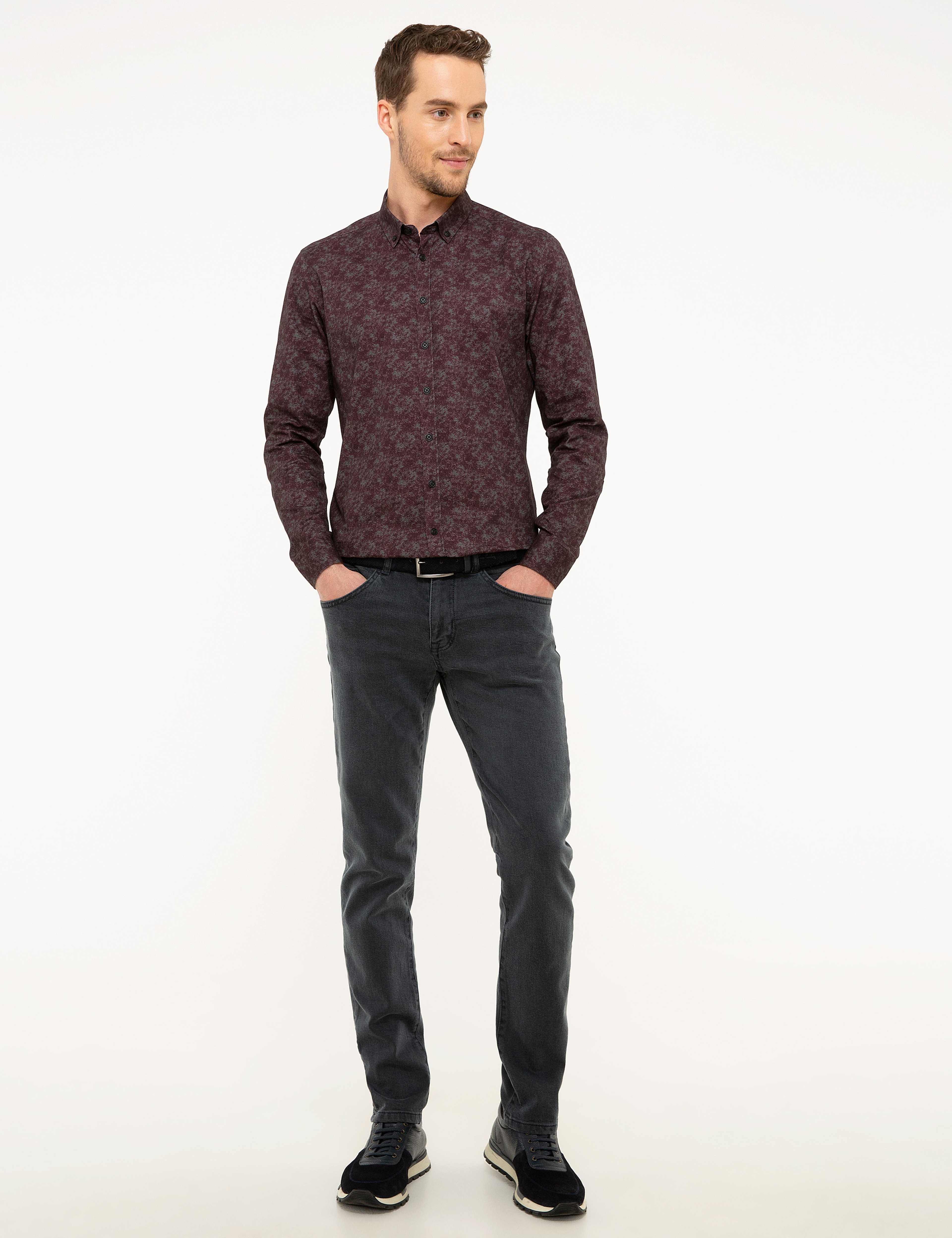 Petrol Slim Fit Denim Pantolon - Image 1