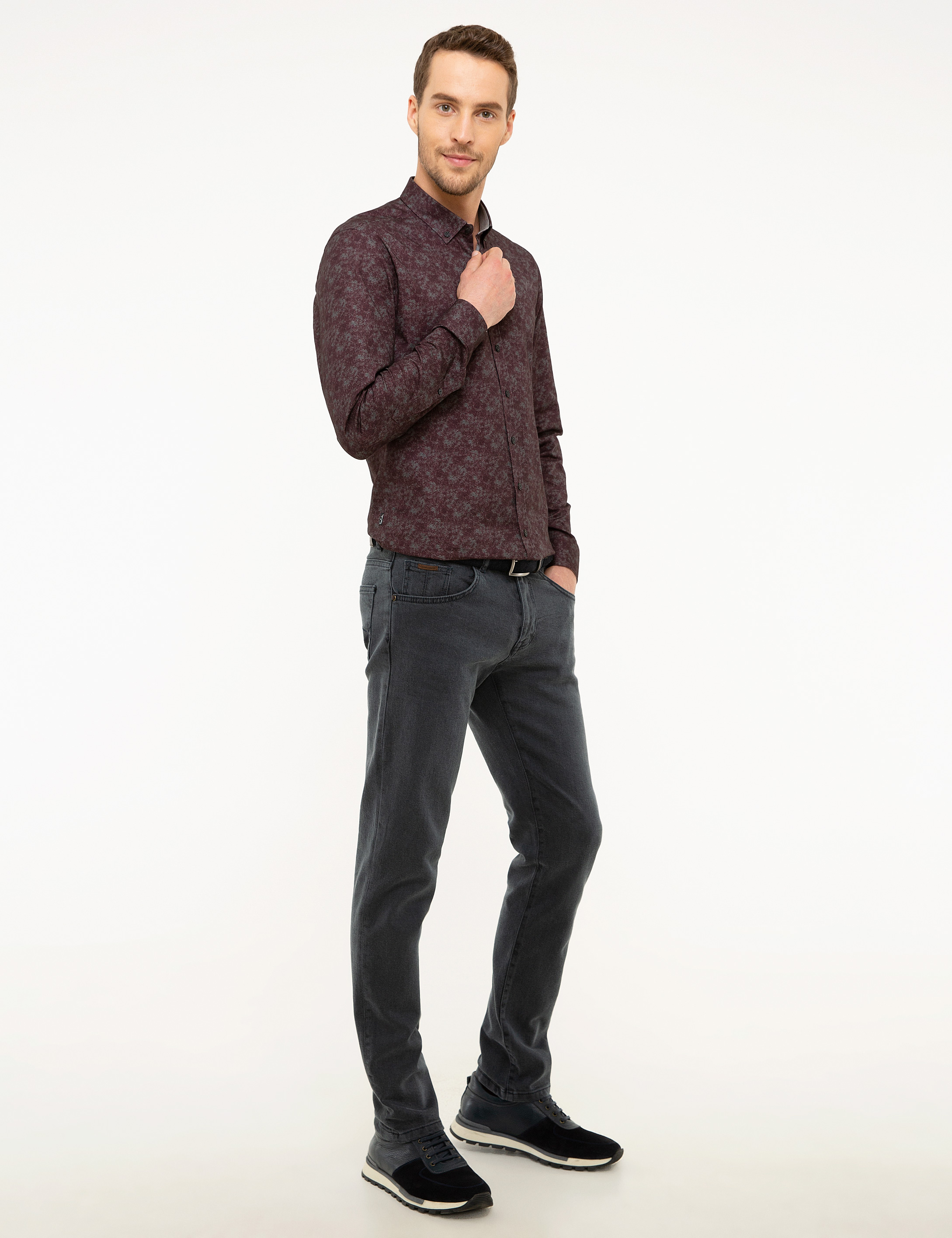Petrol Slim Fit Denim Pantolon