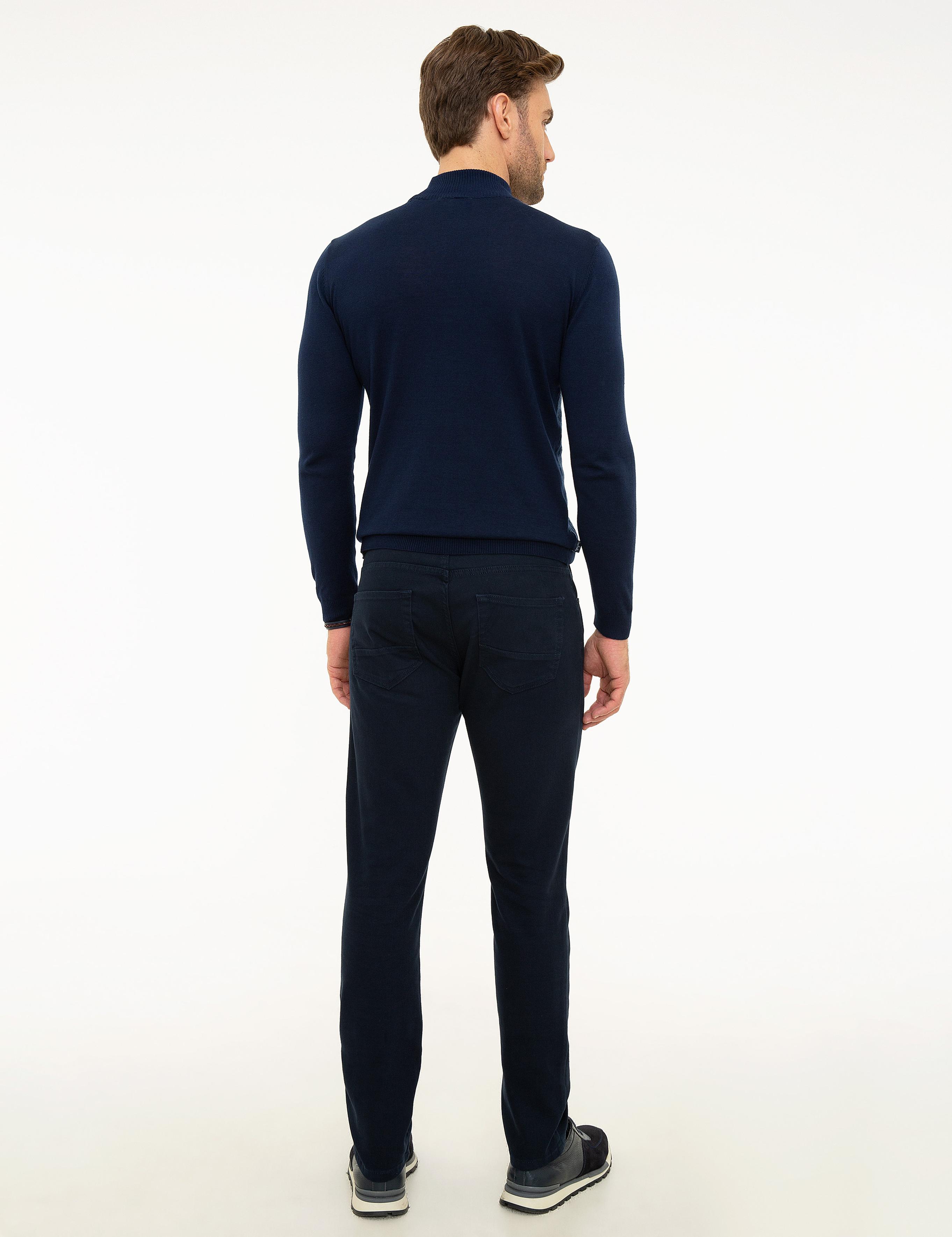 Lacivert Slim Fit Jean Pantolon