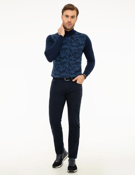 Lacivert Slim Fit Jean Pantolon - 50211304212