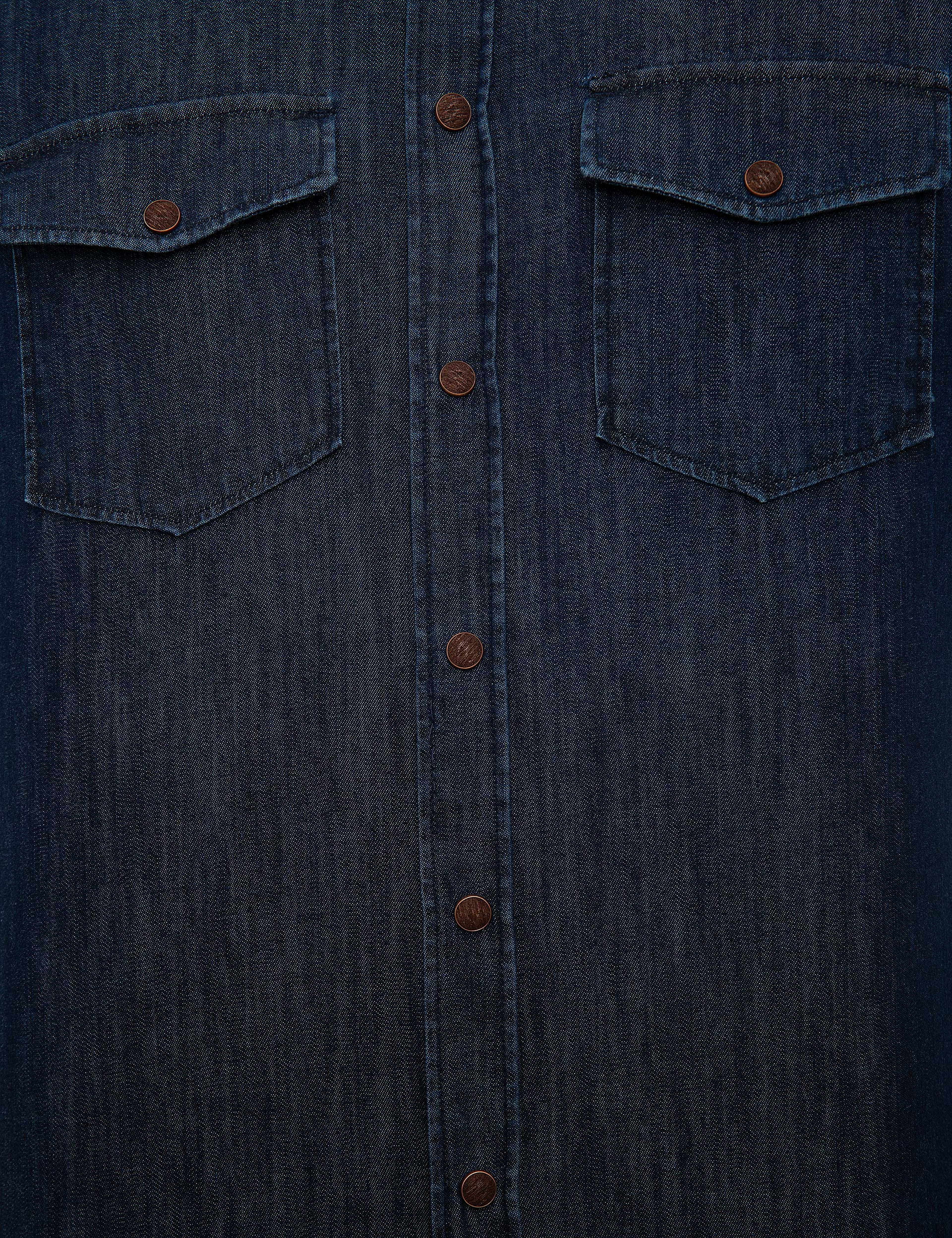 Mavi Slim Fit Denim Gömlek - Image 5