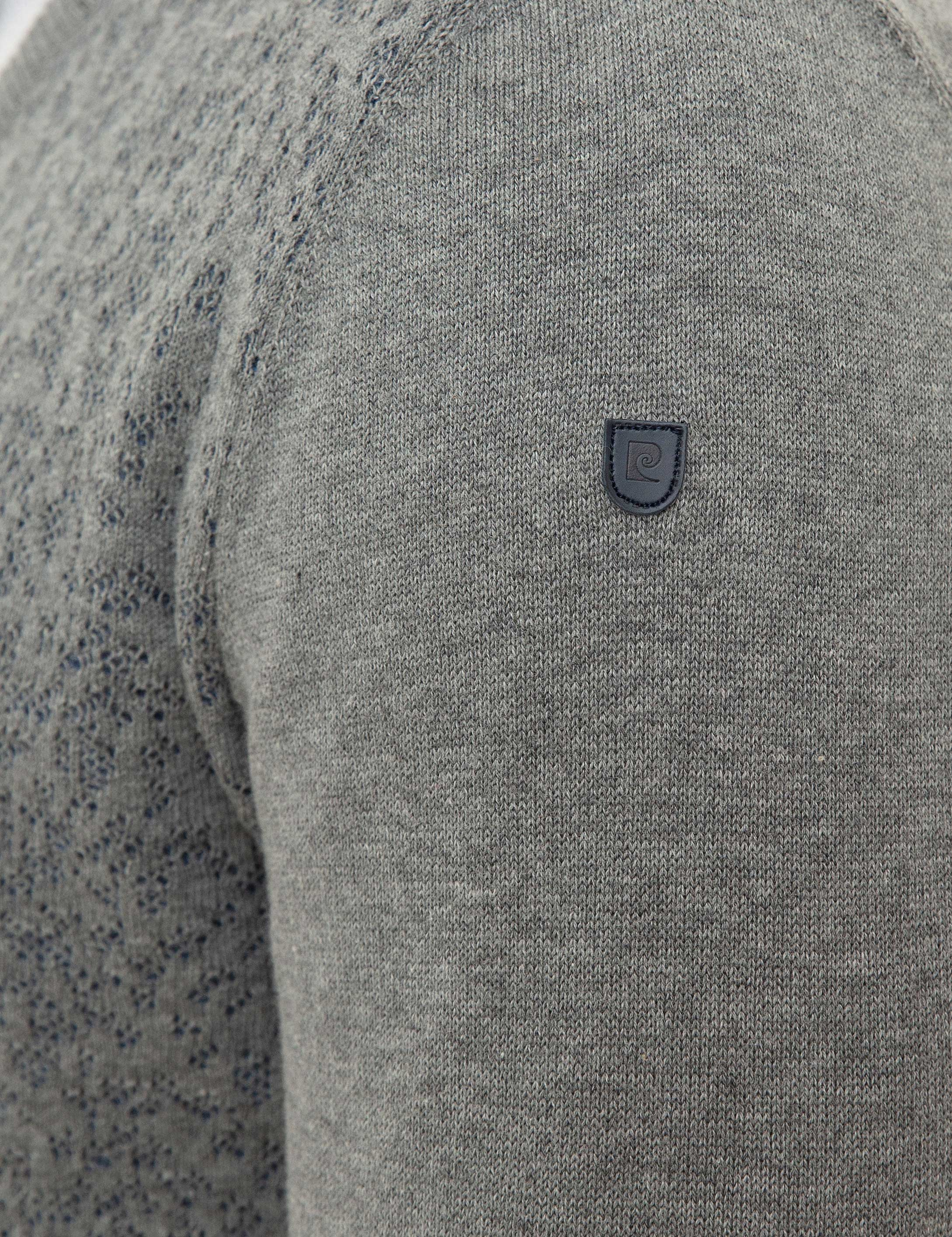 Gri Melanj Slim Fit Kazak - Image 6