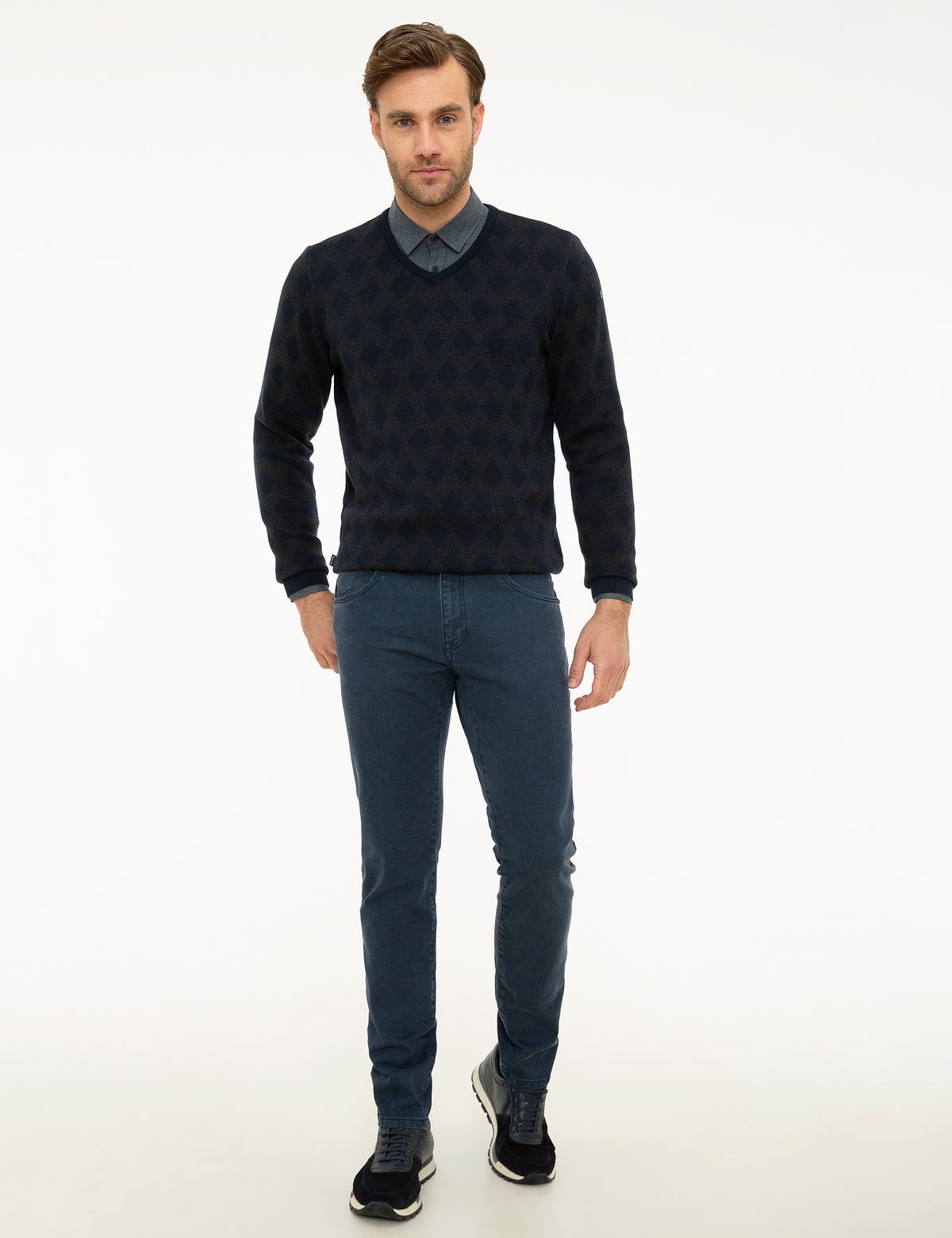 İndigo Slim Fit Denim Pantolon
