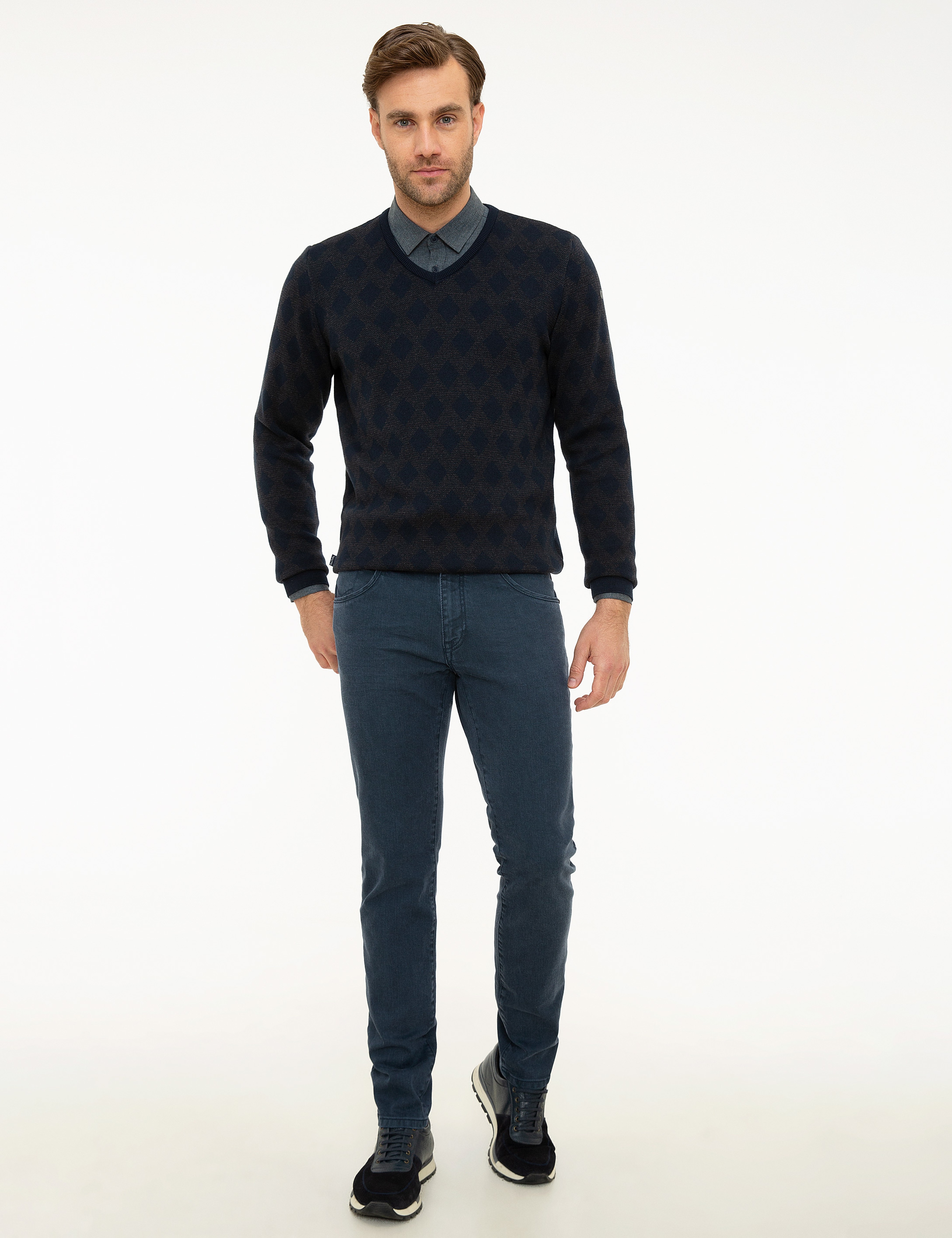 İndigo Slim Fit Denim Pantolon - Image 1