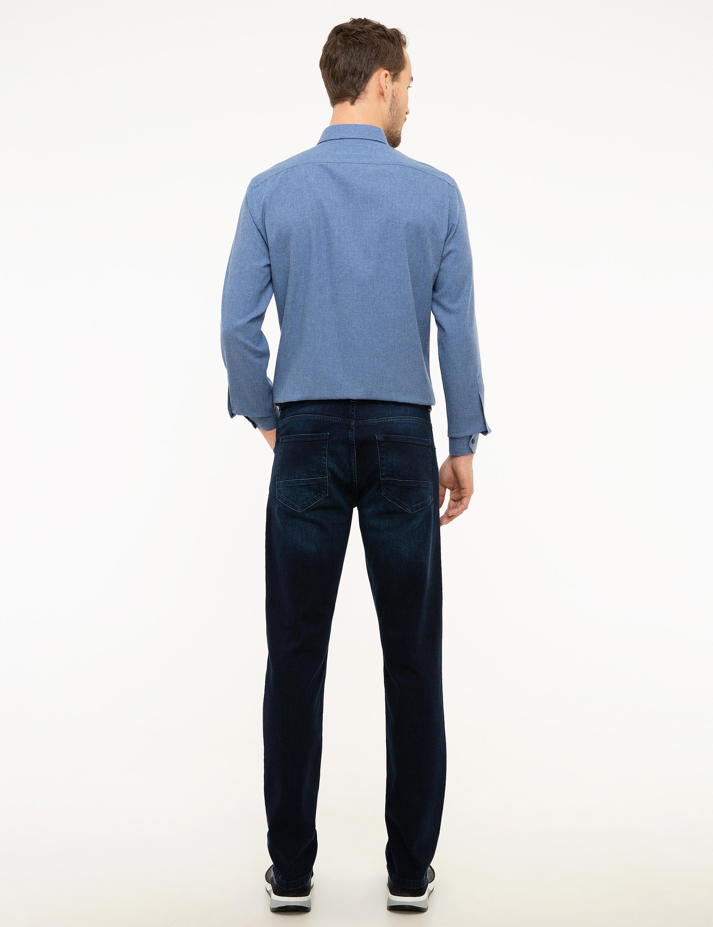 Lacivert Slim Fit Jean Pantolon