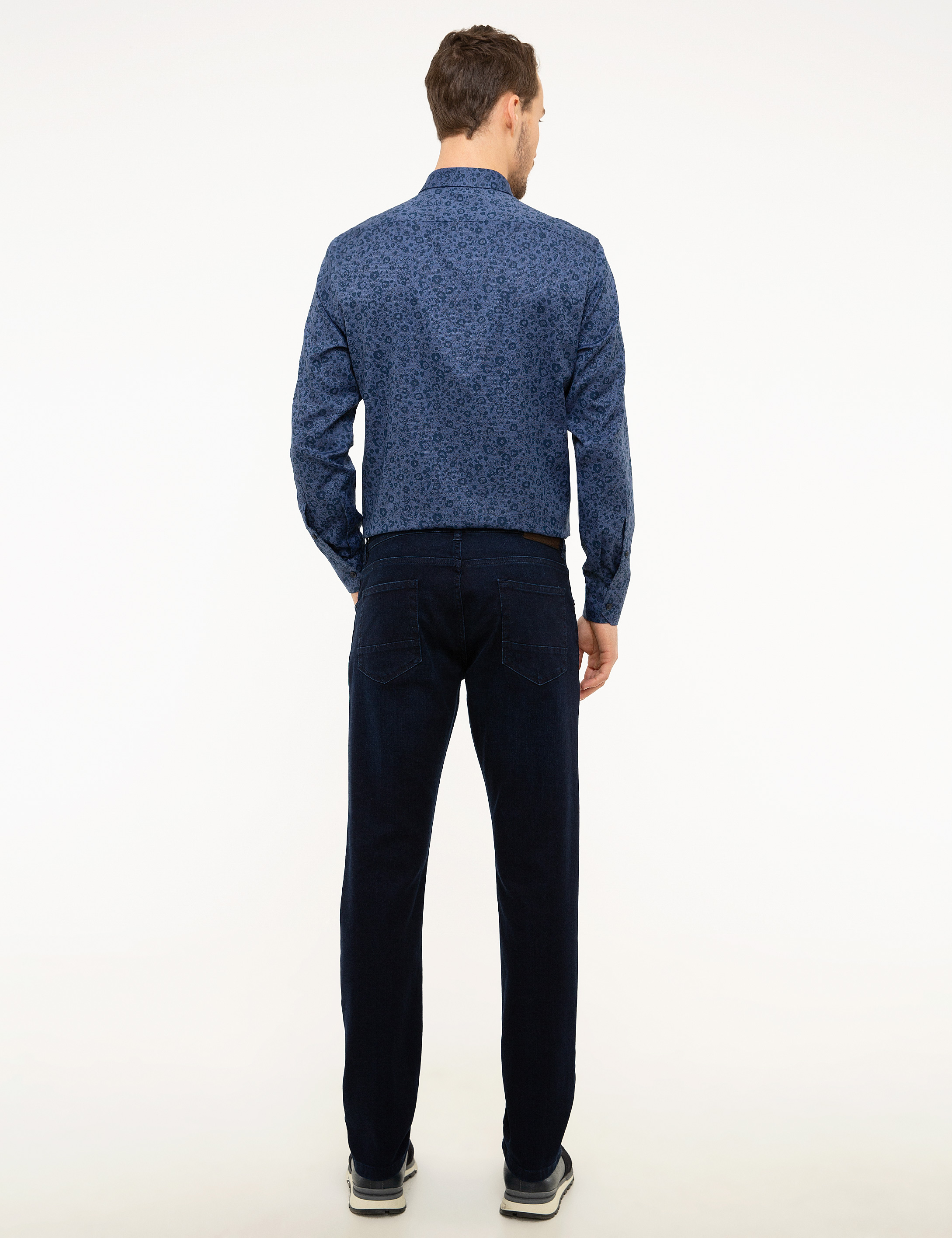 Lacivert Denim Pantolon - Image 3