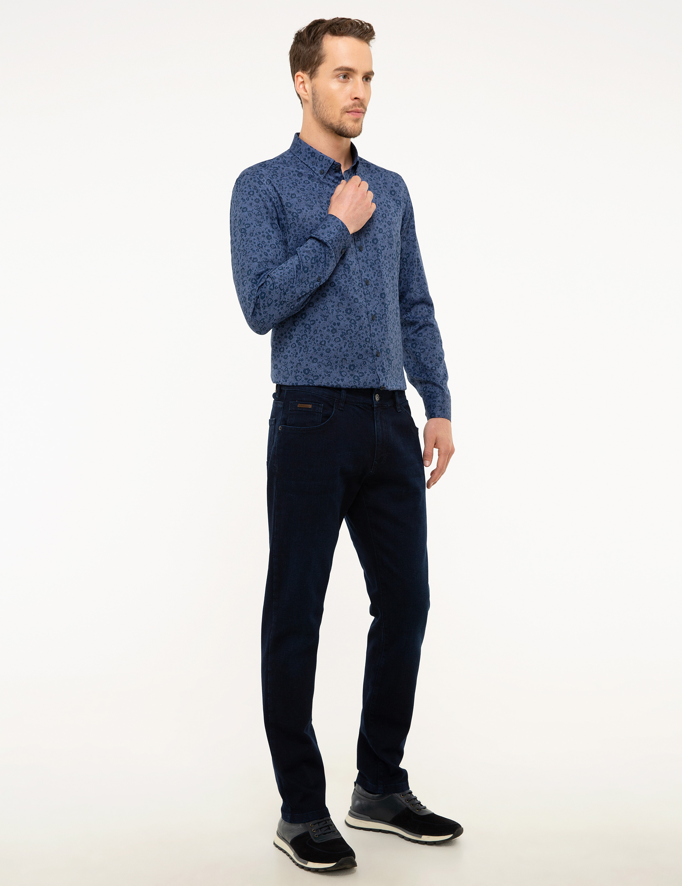 Lacivert Denim Pantolon - Image 2