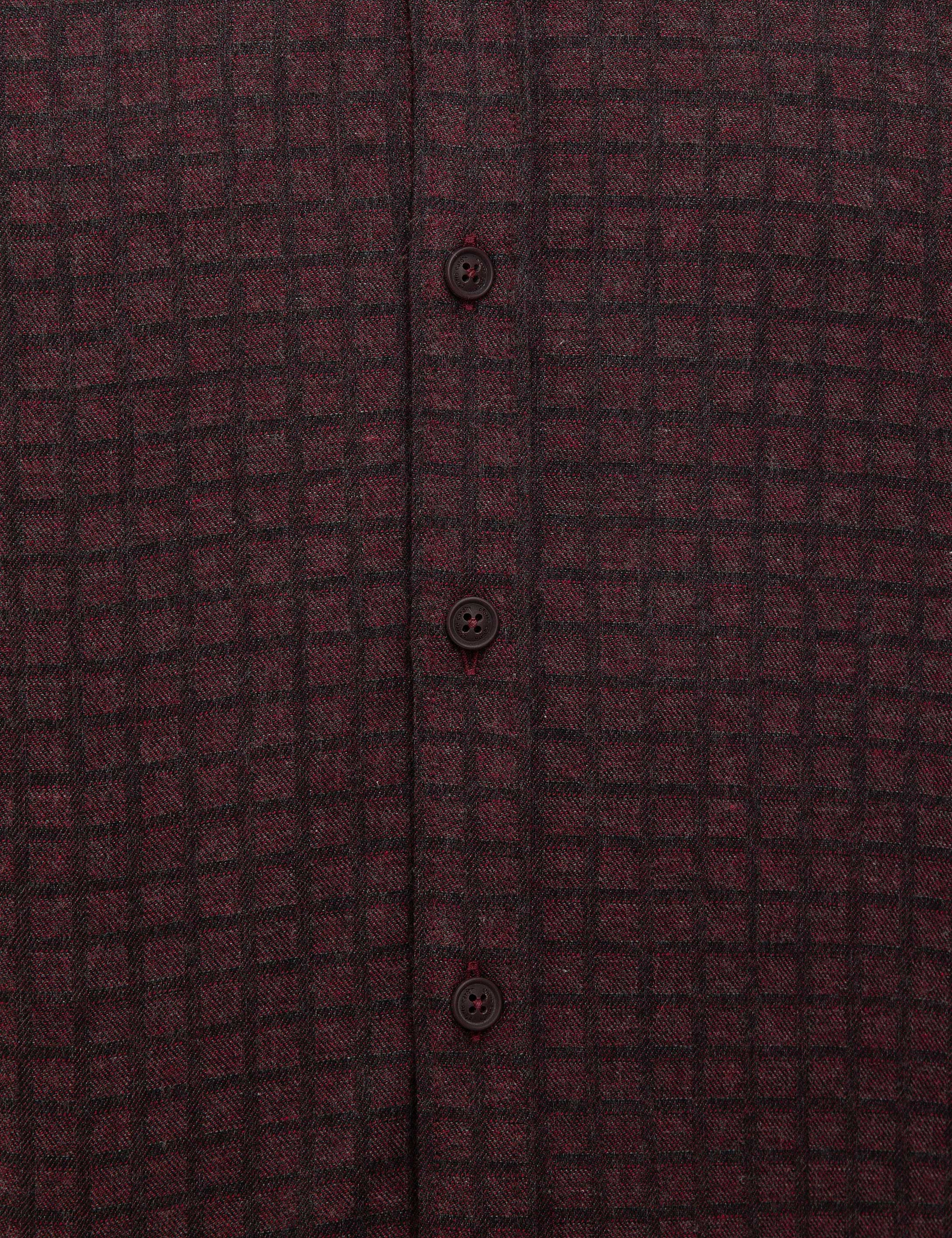Bordo Slim Fit Gömlek