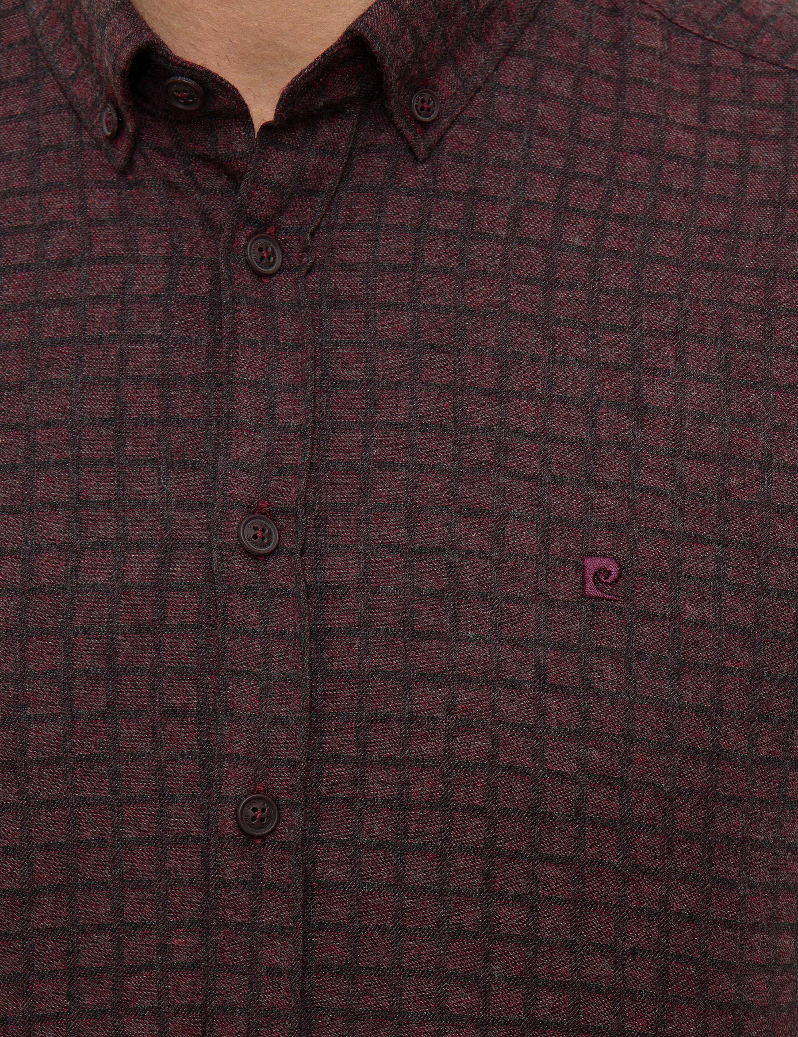 Bordo Slim Fit Gömlek