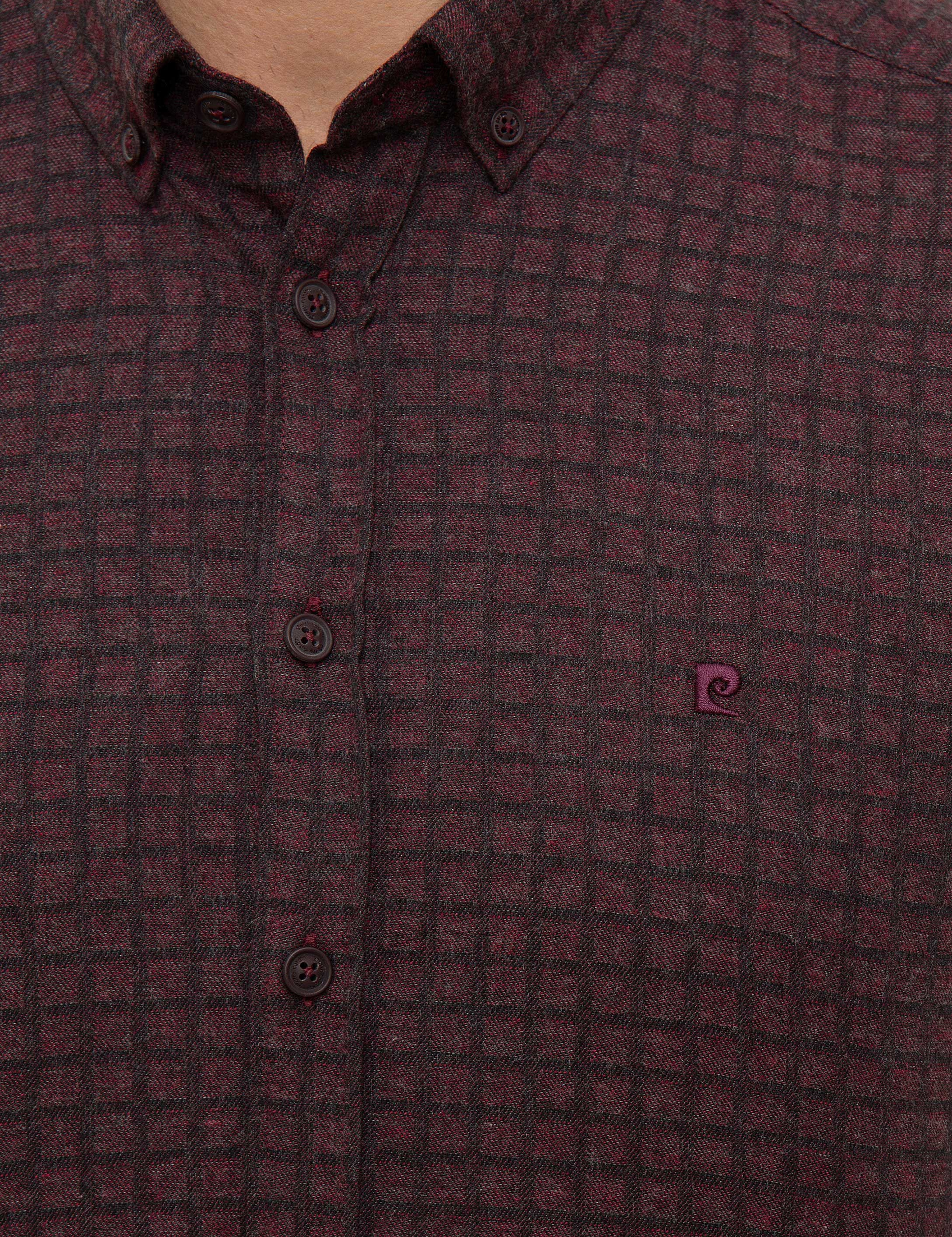 Bordo Slim Fit Gömlek - Image 5