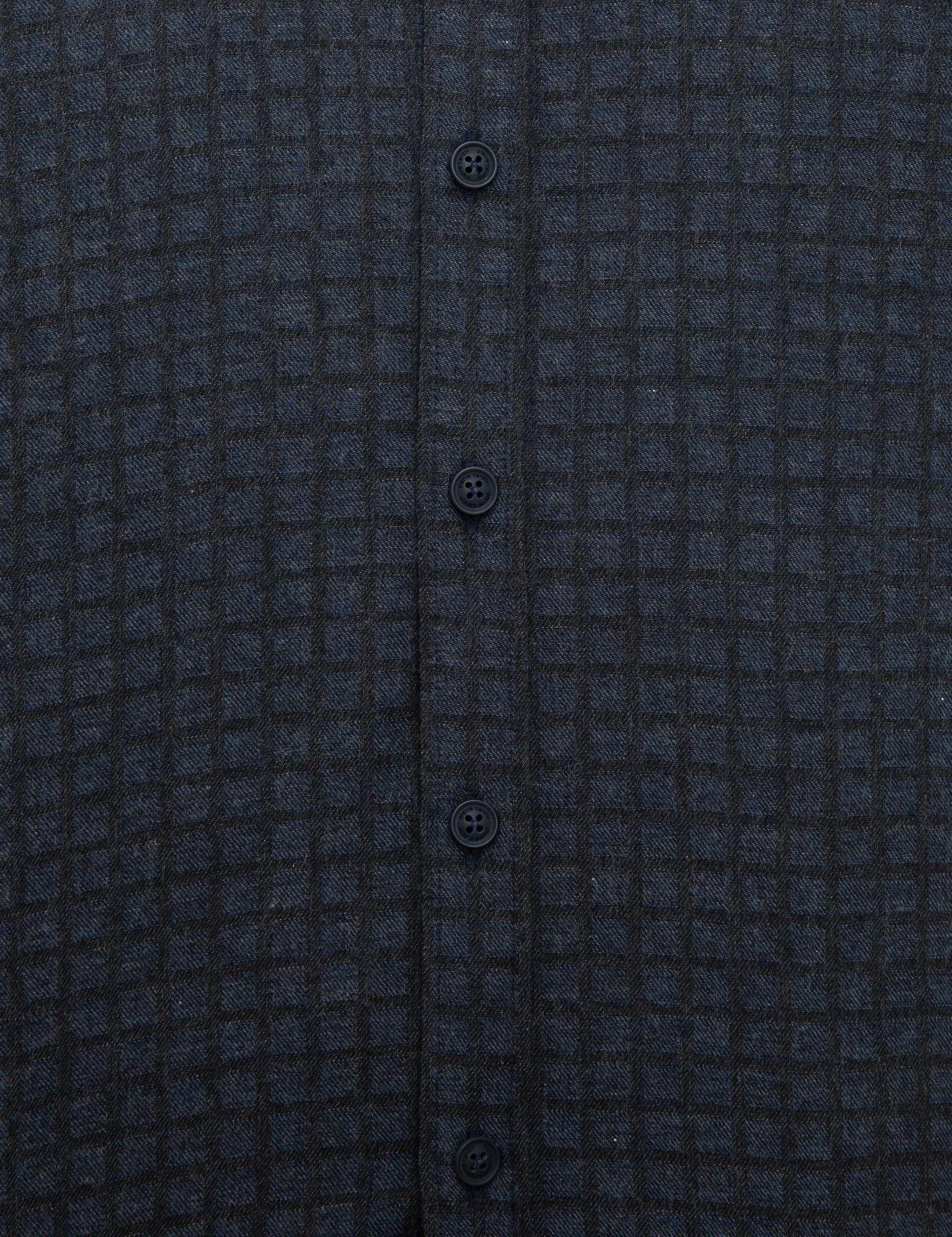 Lacivert Slim Fit Gömlek - Image 6