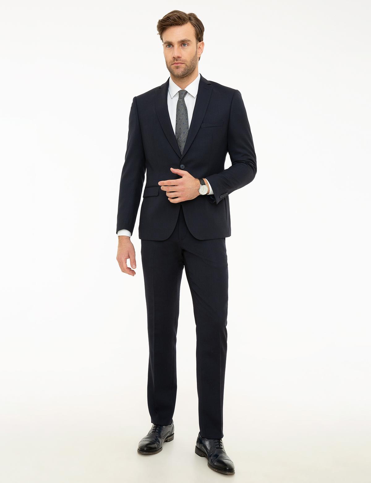 Lacivert Slim Fit Takım Elbise