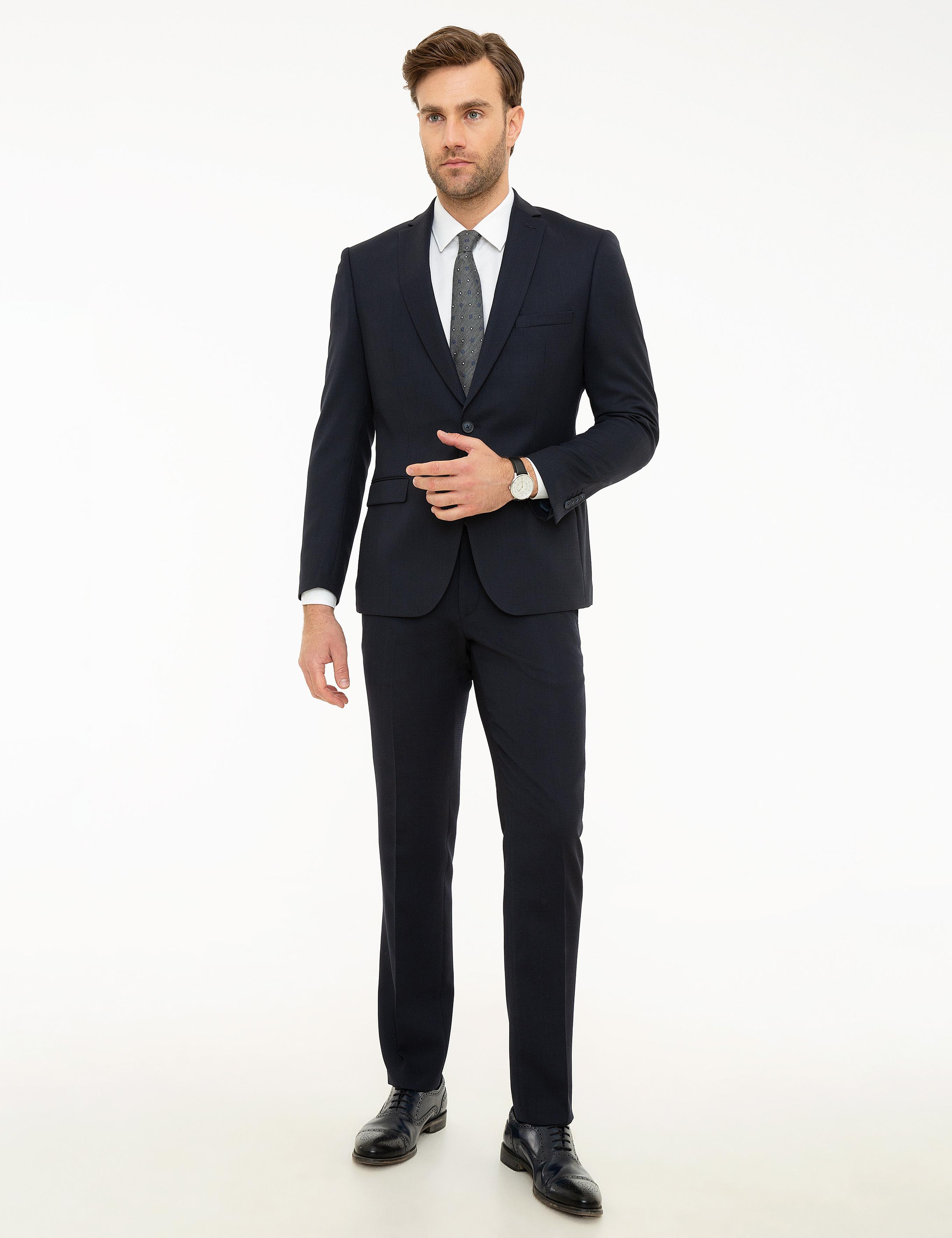 Lacivert Slim Fit Takım Elbise