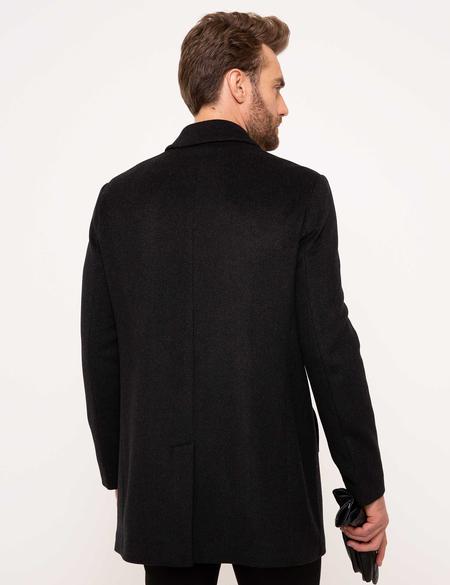 Siyah Slim Fit Palto - 50209868002