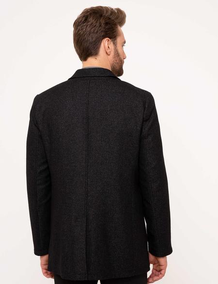 Siyah Slim Fit Kaban - 50209949005