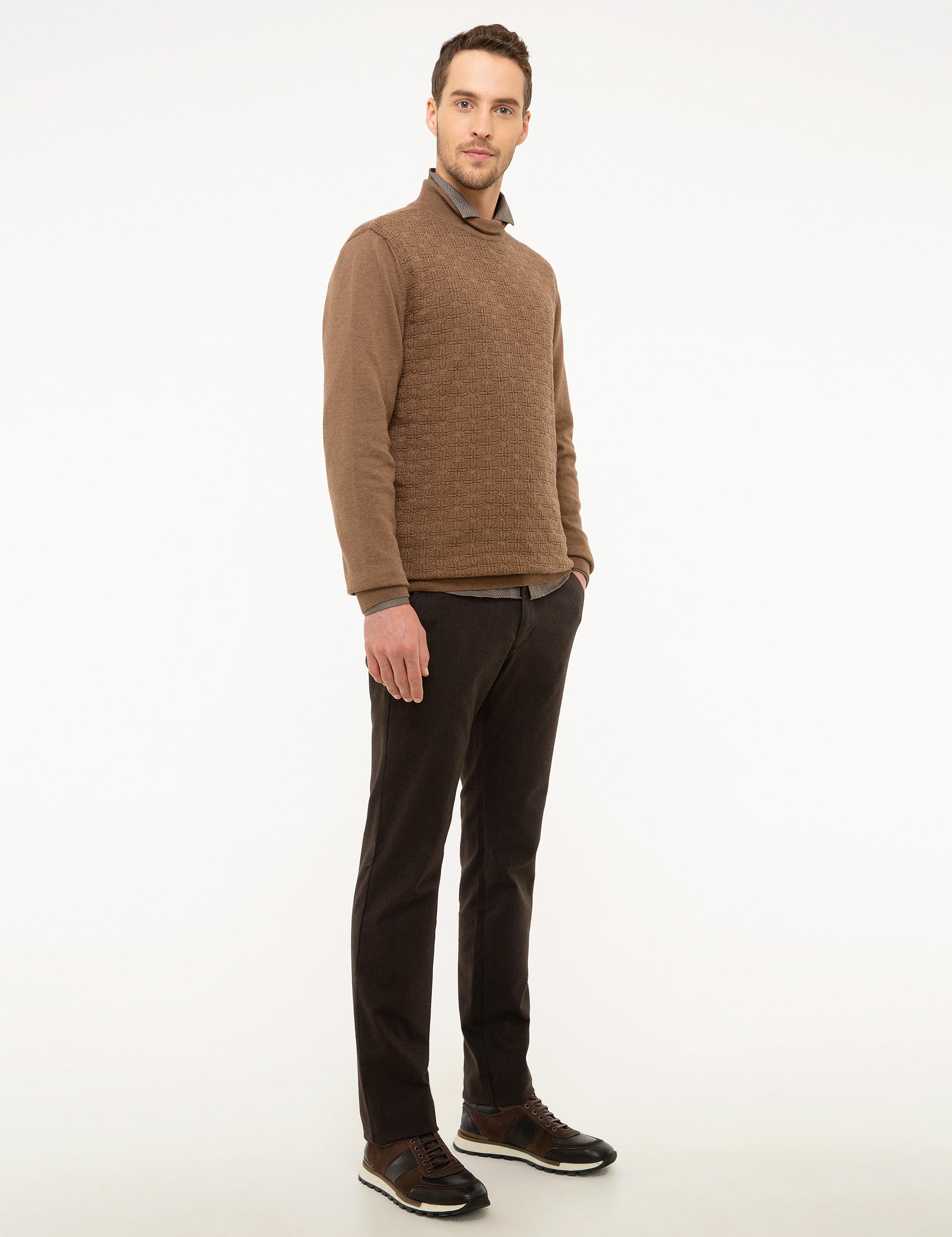 Kahverengi Regular Fit Chino Pantolon