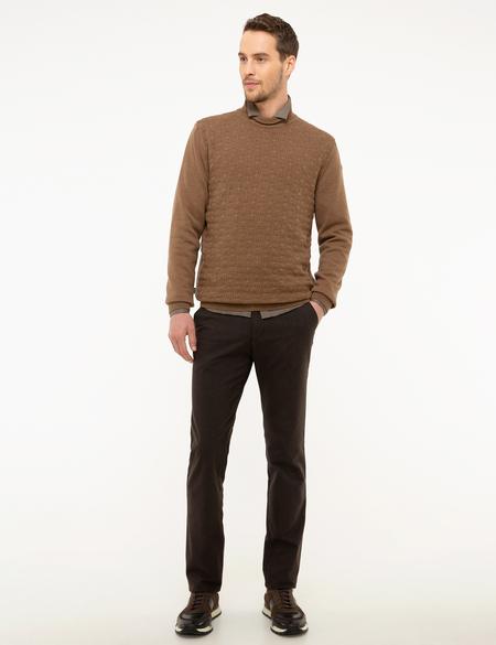 Kahverengi Regular Fit Chino Pantolon - 50210372017