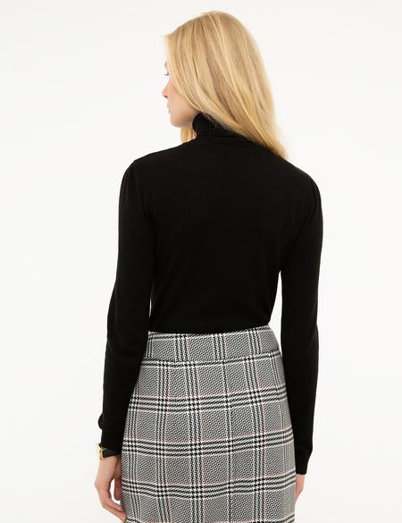 Siyah Slim Fit Kazak - 50210416056