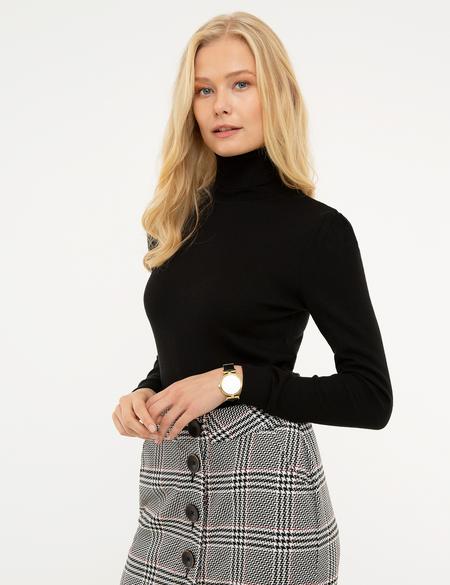 Siyah Slim Fit Kazak - 50210416056