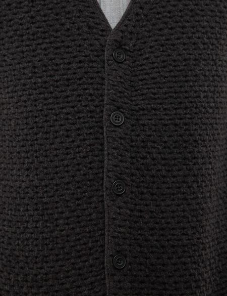 Antrasit Melanj Slim Fit Triko Yelek - 50213303034