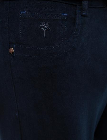 Lacivert Slim Fit Chino Pantolon - 50213635034