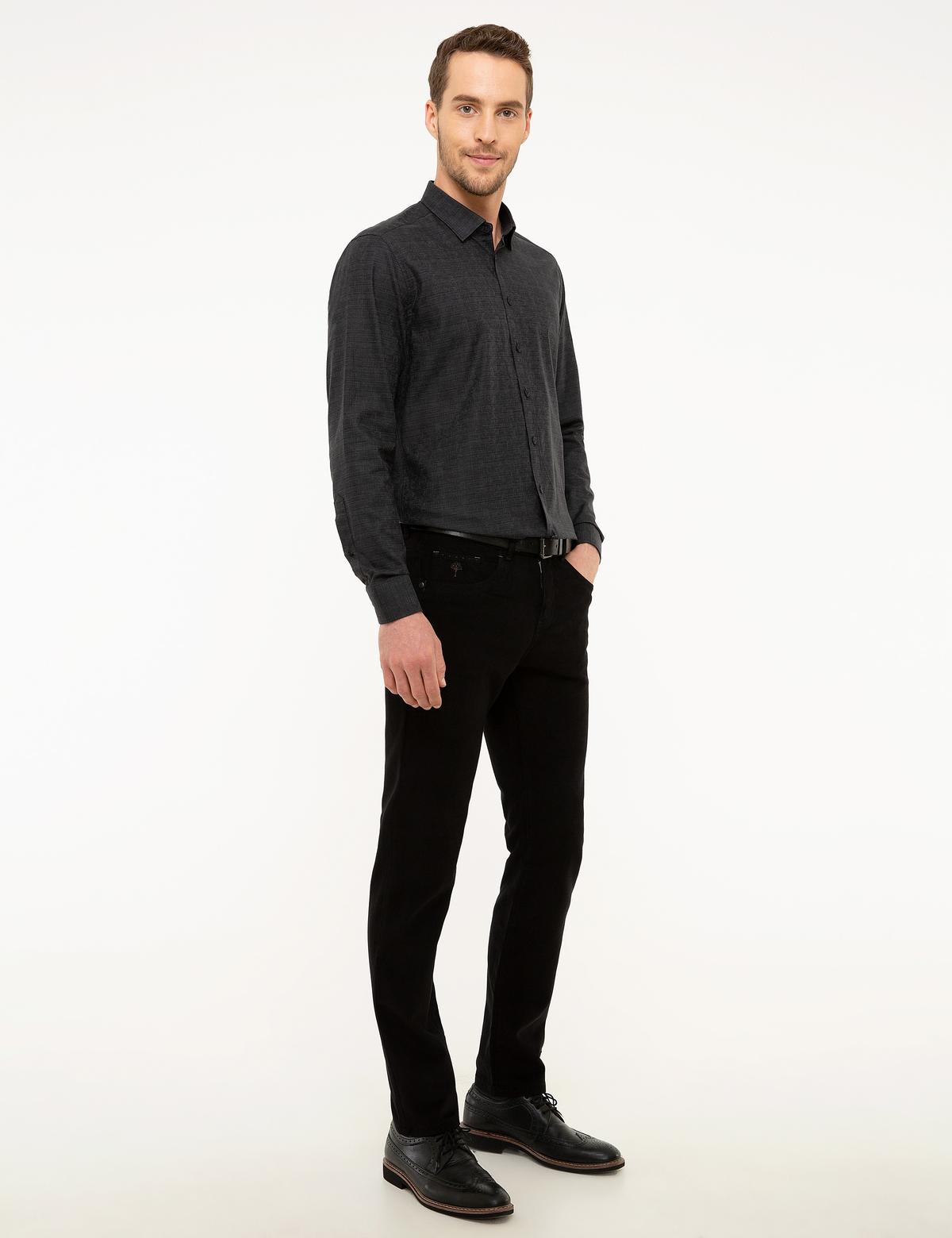 Siyah Slim Fit Chino Pantolon - 50213635044