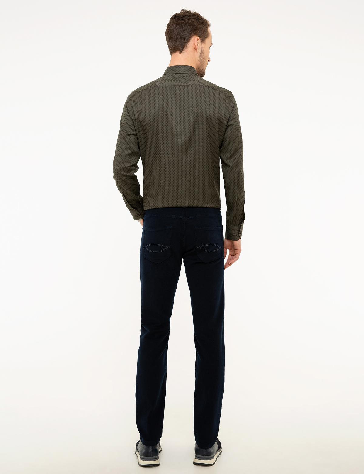 Lacivert Slim Fit Chino Pantolon - 50213635034