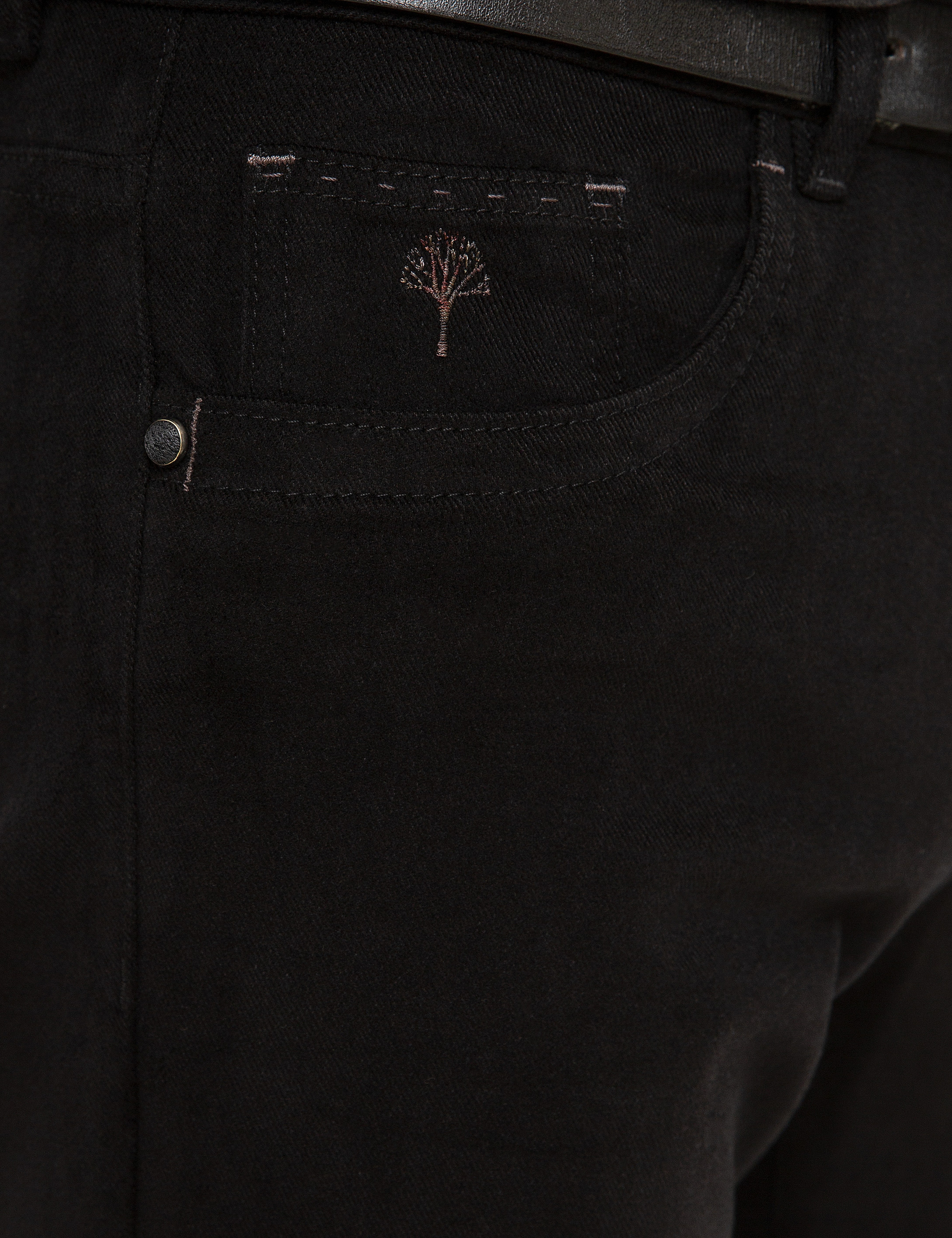 Siyah Slim Fit Chino Pantolon