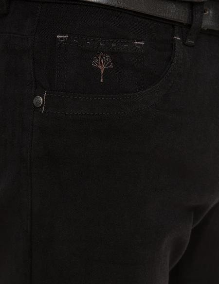 Siyah Slim Fit Chino Pantolon - 50213635044