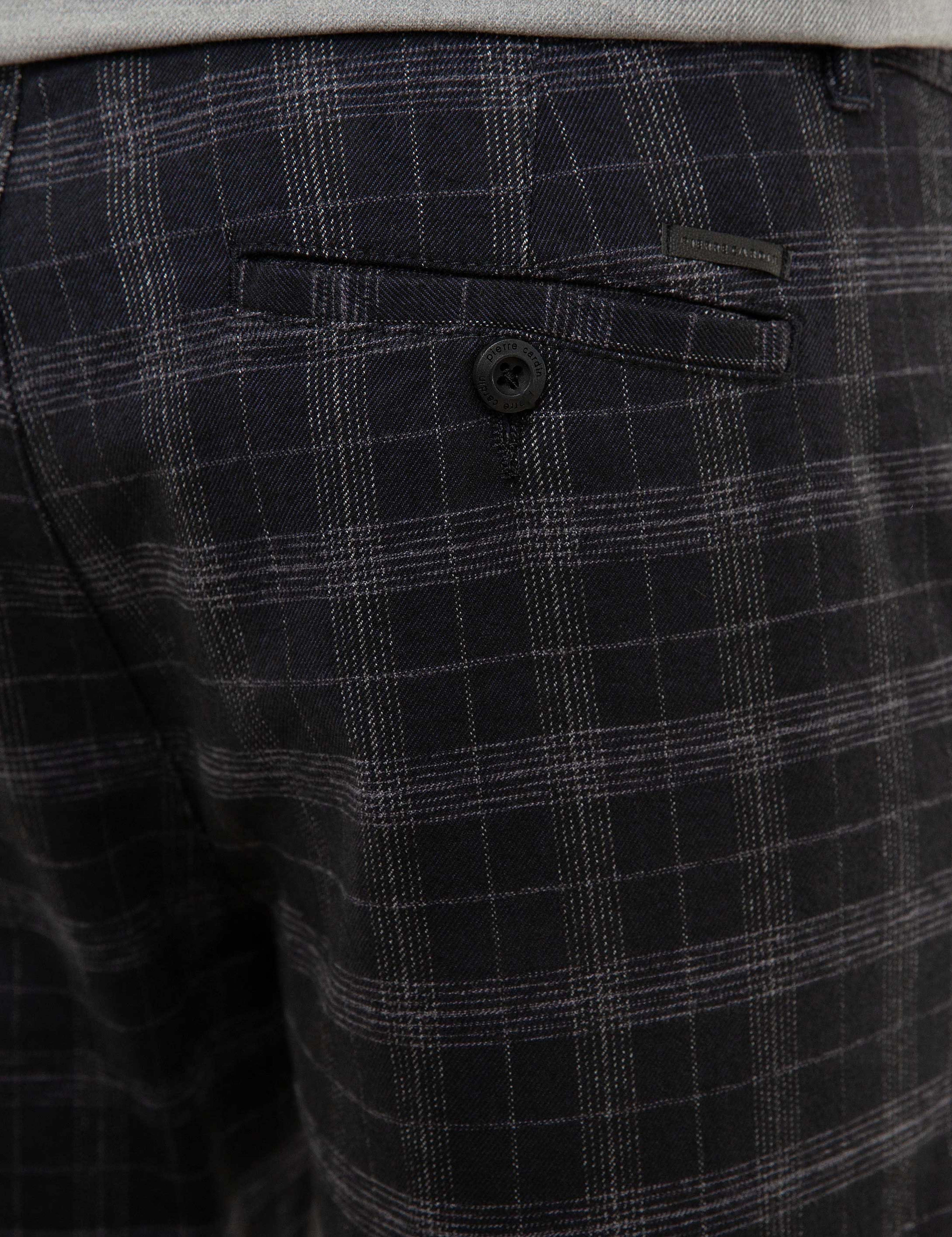 Lacivert Slim Fit Kanvas Pantolon - Image 4