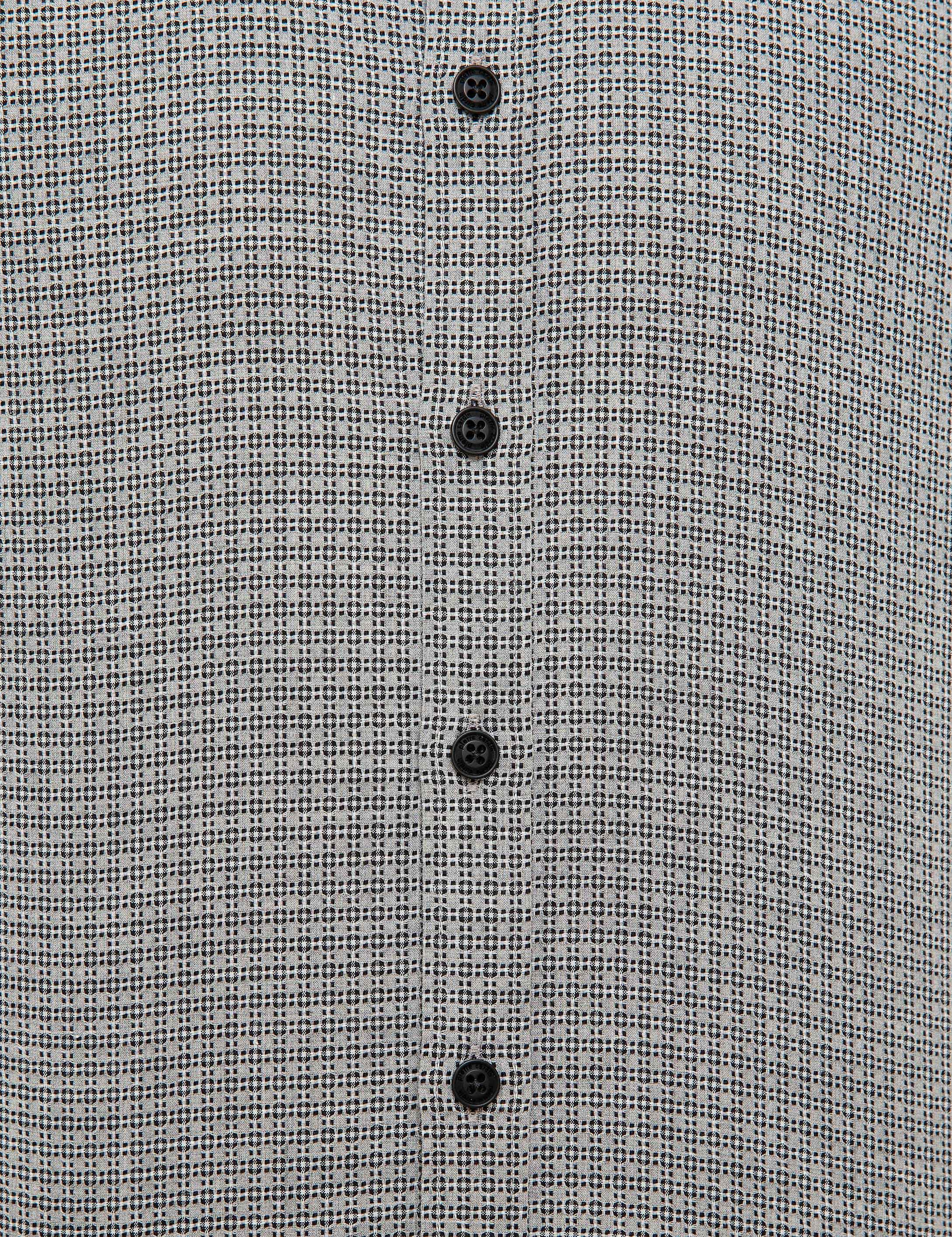 Gri Slim Fit Gömlek - Image 5