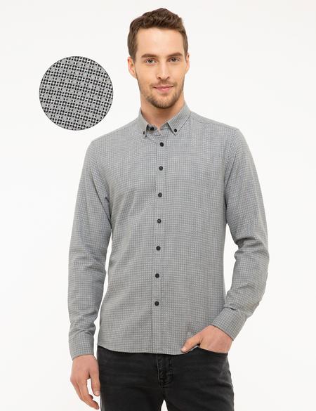 Gri Slim Fit Gömlek - 50209270001