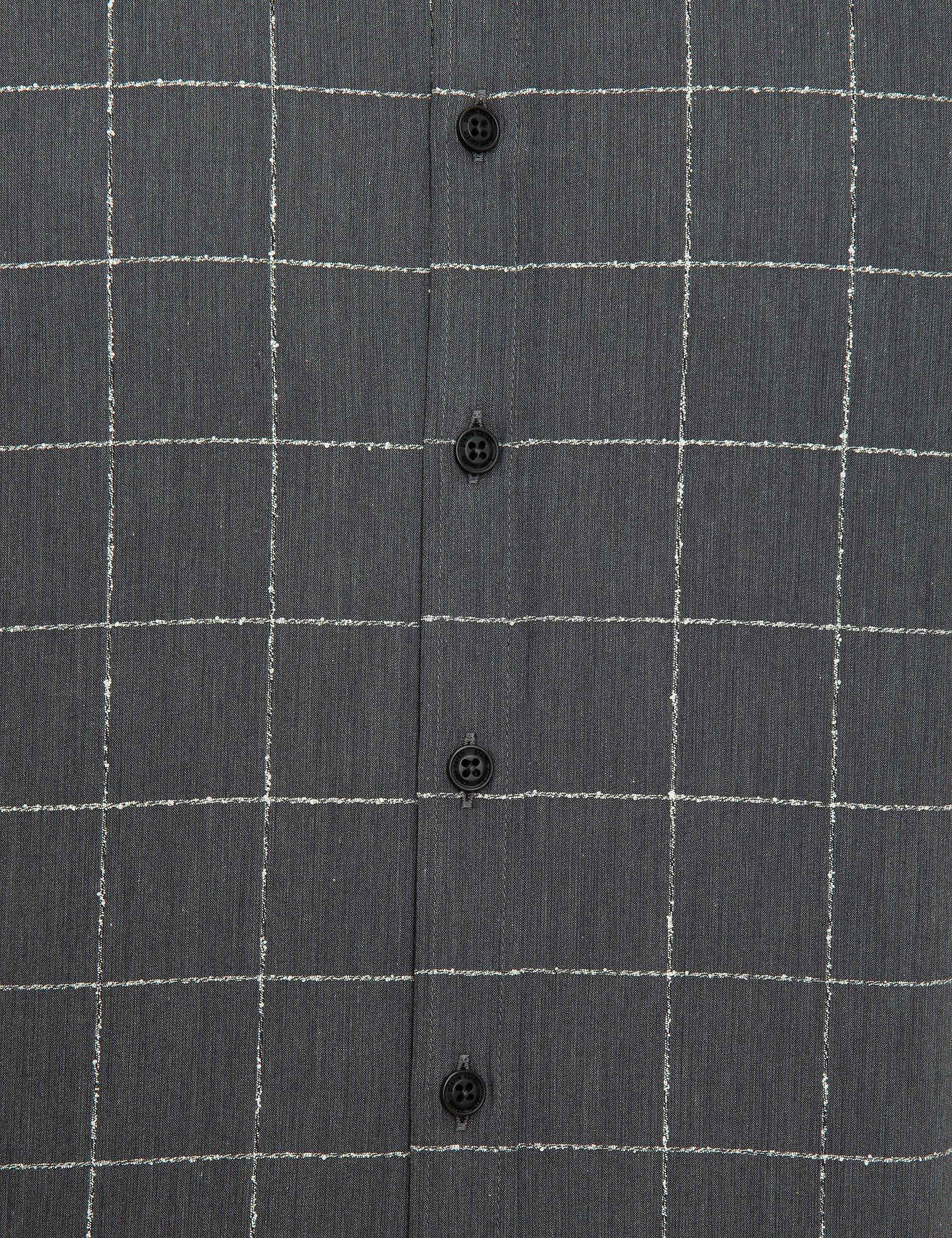 Antrasit Slim Fit Uzun Kollu Gömlek - Image 5