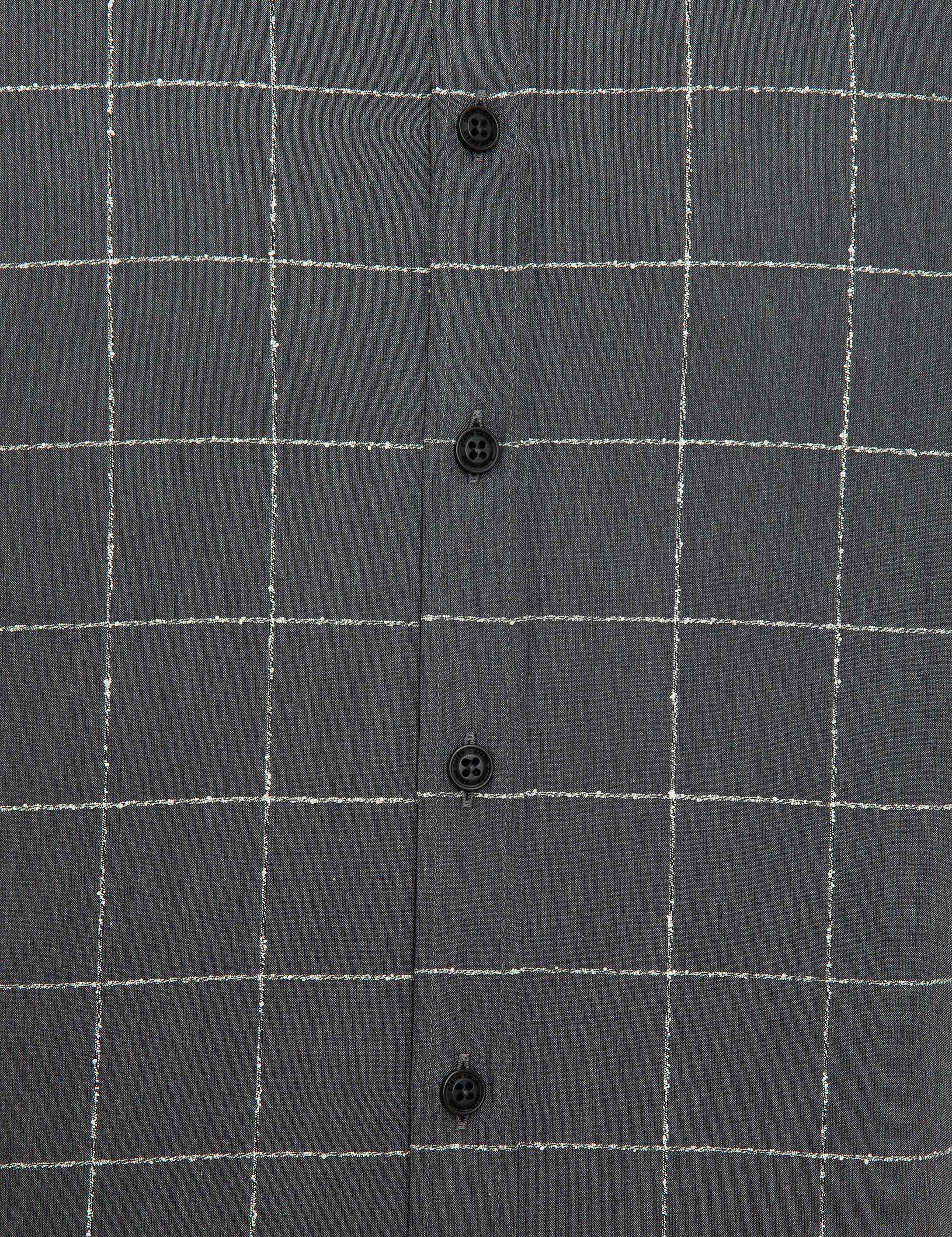 Antrasit Slim Fit Uzun Kollu Gömlek