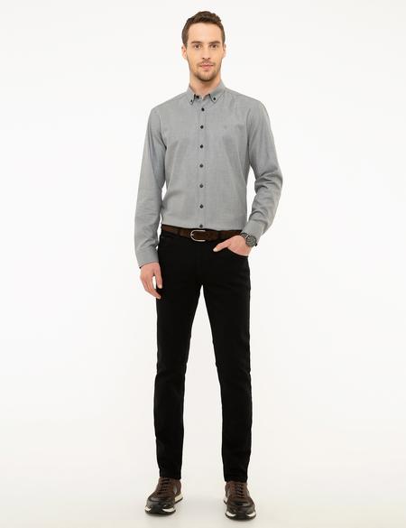Gri Regular Fit Uzun Kollu Gömlek - 50209328010