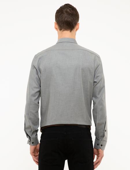 Gri Regular Fit Uzun Kollu Gömlek - 50209328010