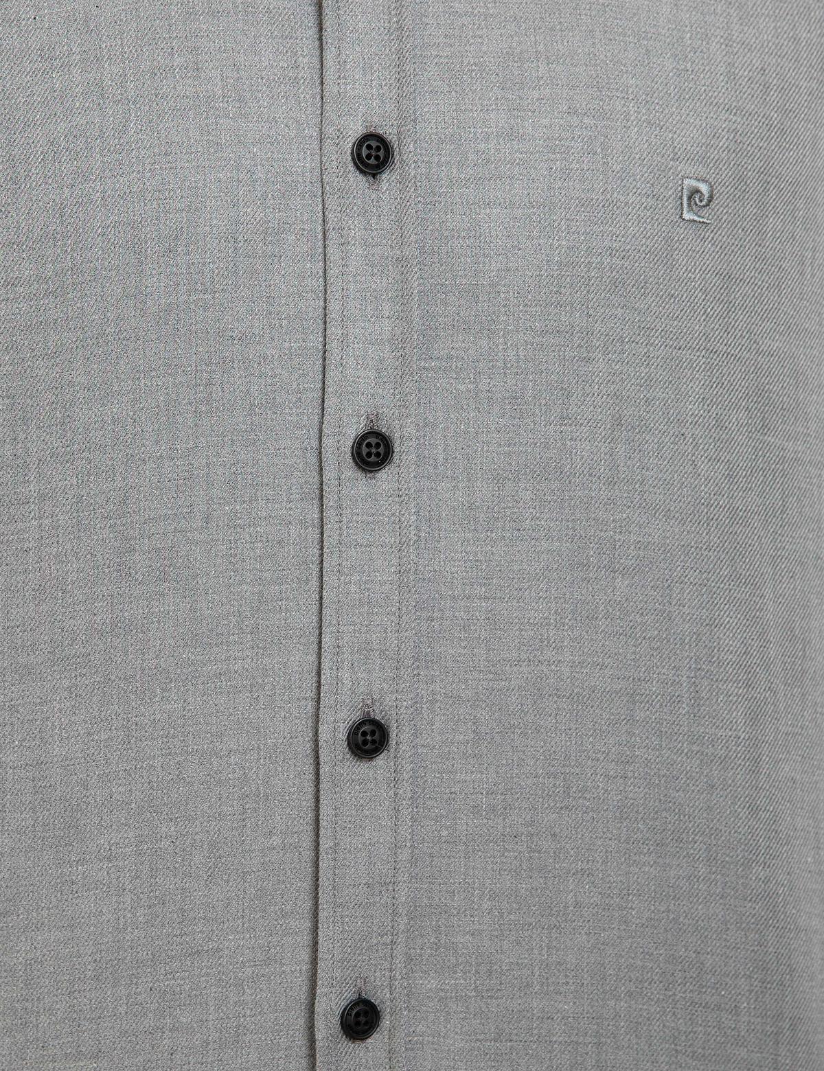 Gri Regular Fit Uzun Kollu Gömlek - 50209328010