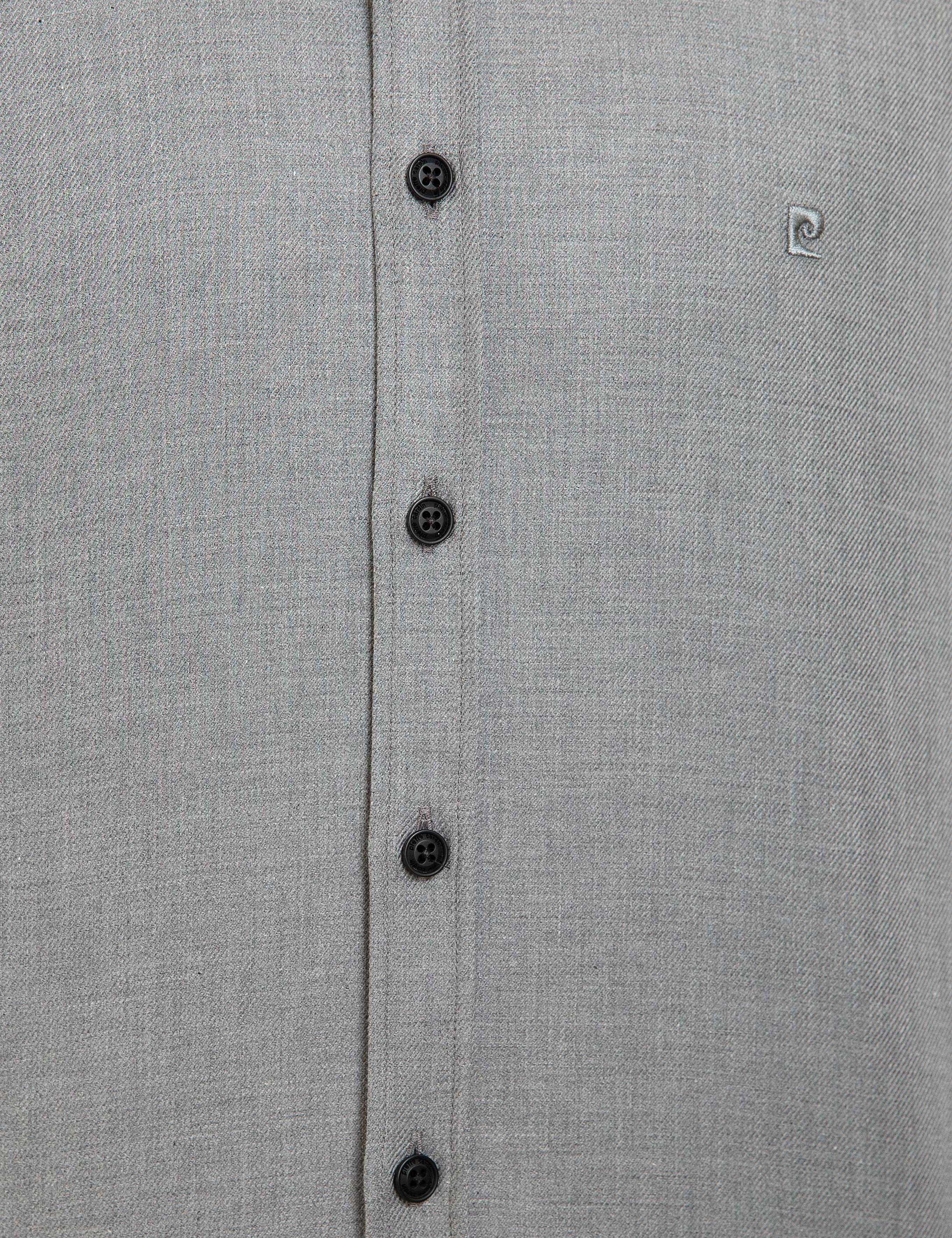 Gri Regular Fit Uzun Kollu Gömlek