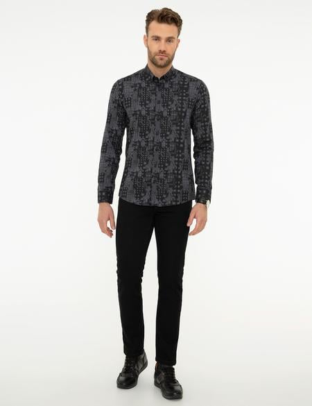 Siyah Slim Fit Gömlek - 50209578001