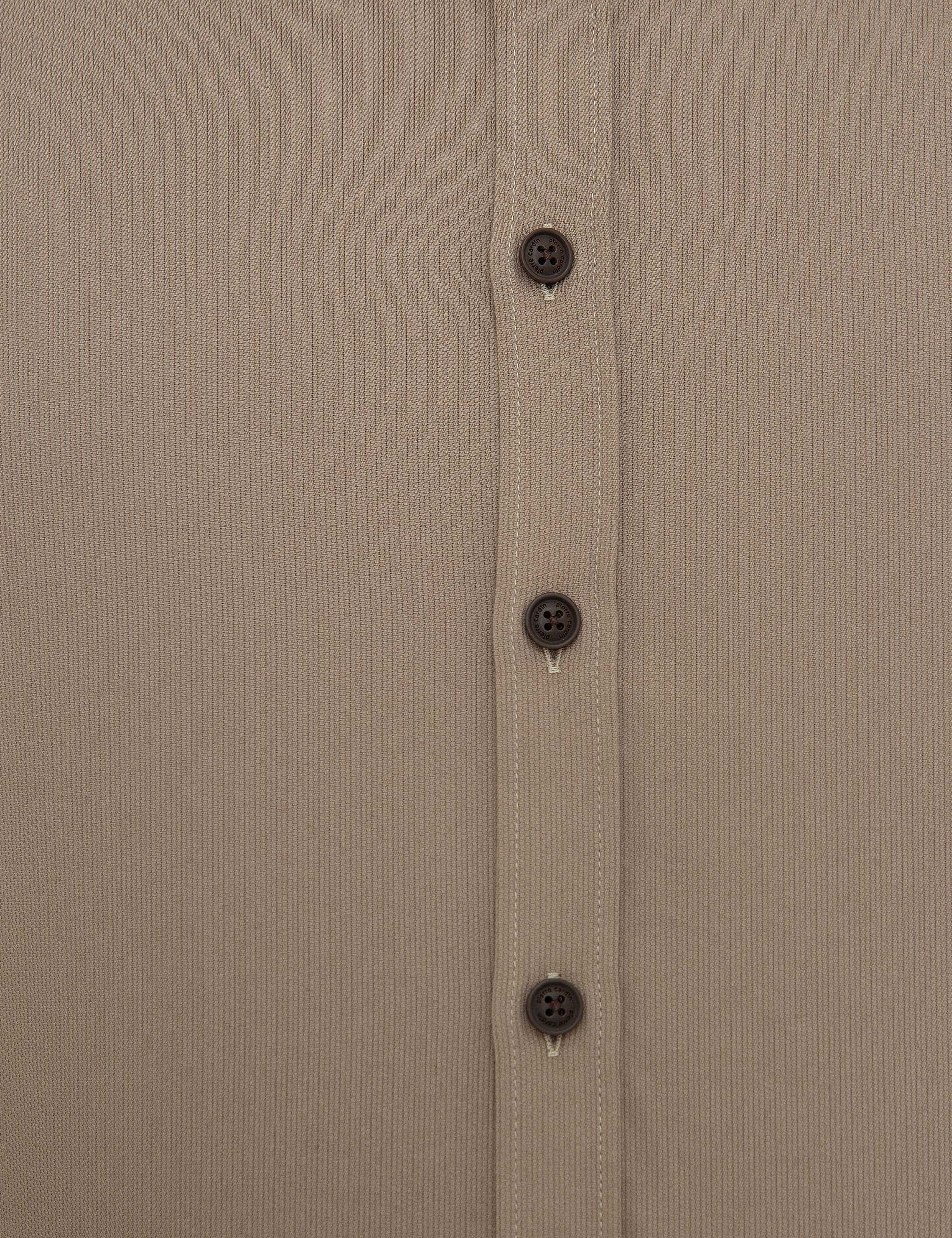 Bej Slim Fit Gömlek