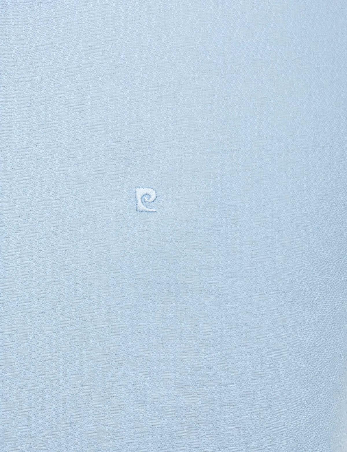 Açık Mavi Slim Fit Armürlü Gömlek - 50209661013