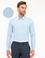 Açık Mavi Slim Fit Armürlü Gömlek