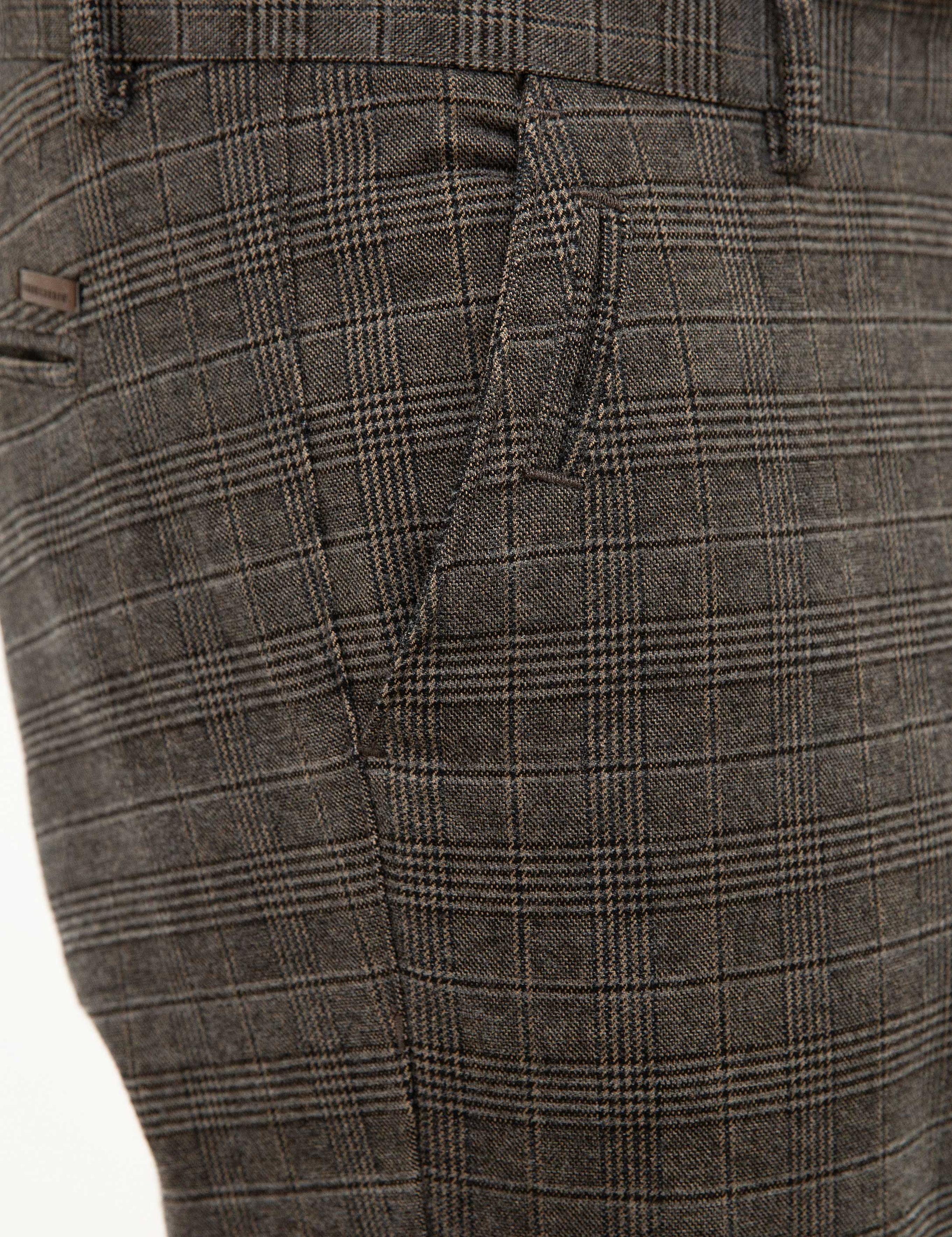 Kahverengi Slim Fit Chino Pantolon