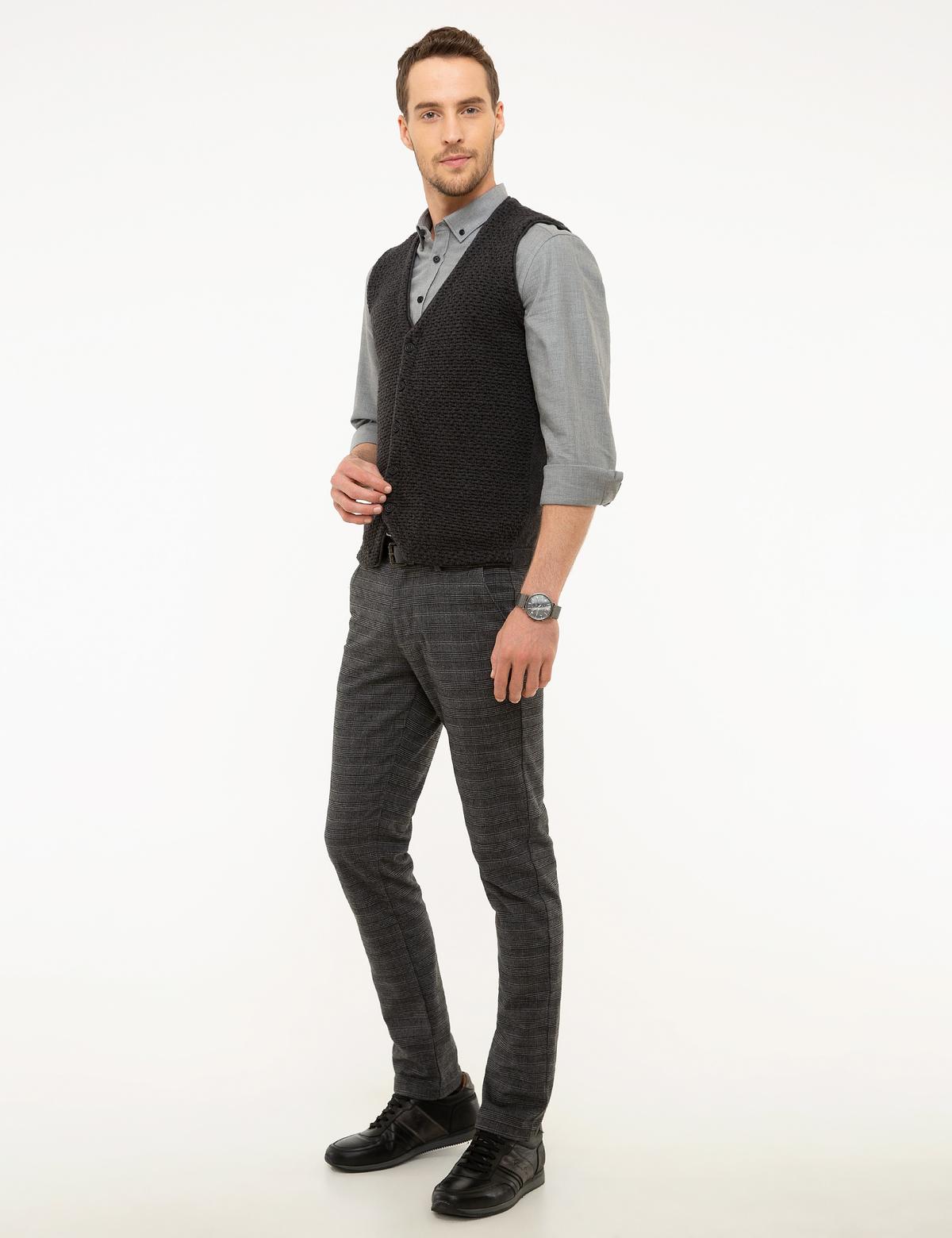Gri Slim Fit Chino Pantolon - 50209788042