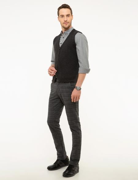 Gri Slim Fit Chino Pantolon - 50209788042