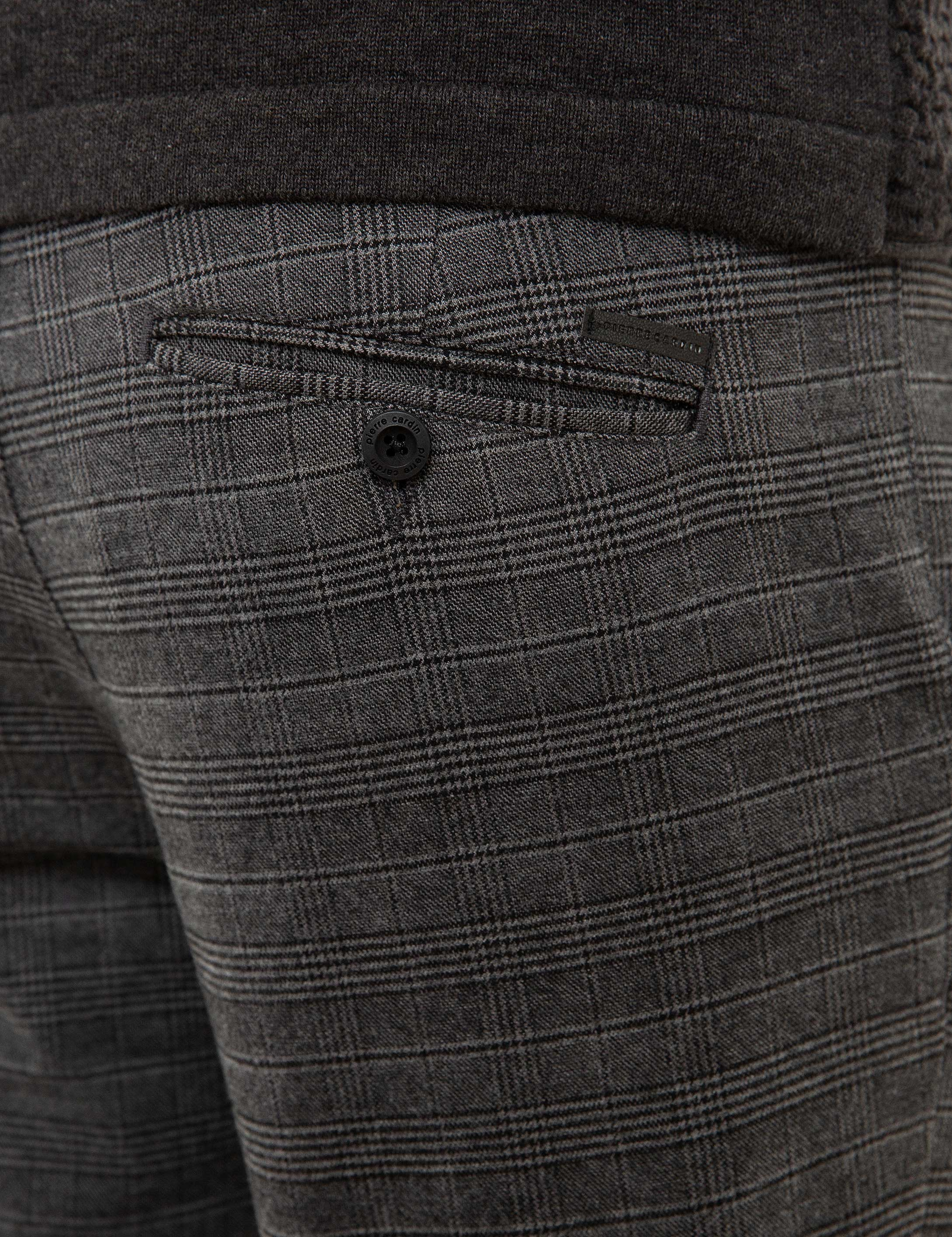 Gri Slim Fit Chino Pantolon - Image 4
