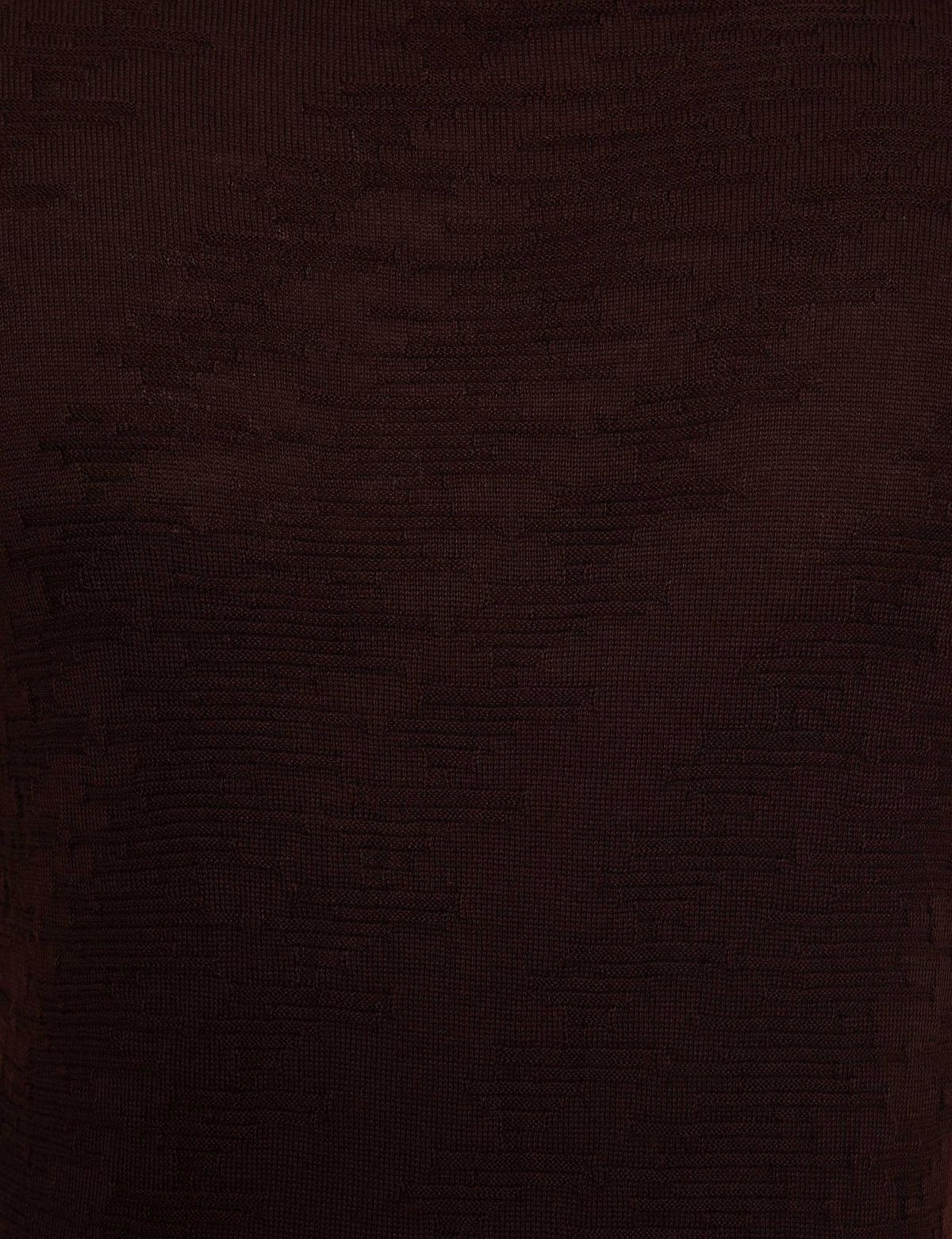 Bordo Slim Fit Bisiklet Yaka Triko Kazak - 50209911005