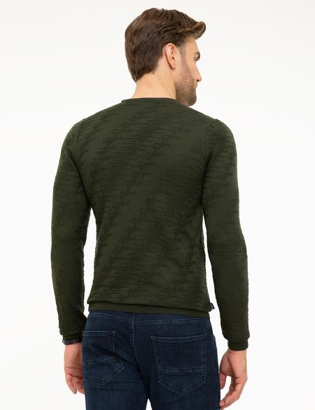 Koyu Yeşil Slim Fit Kazak - 50209911055