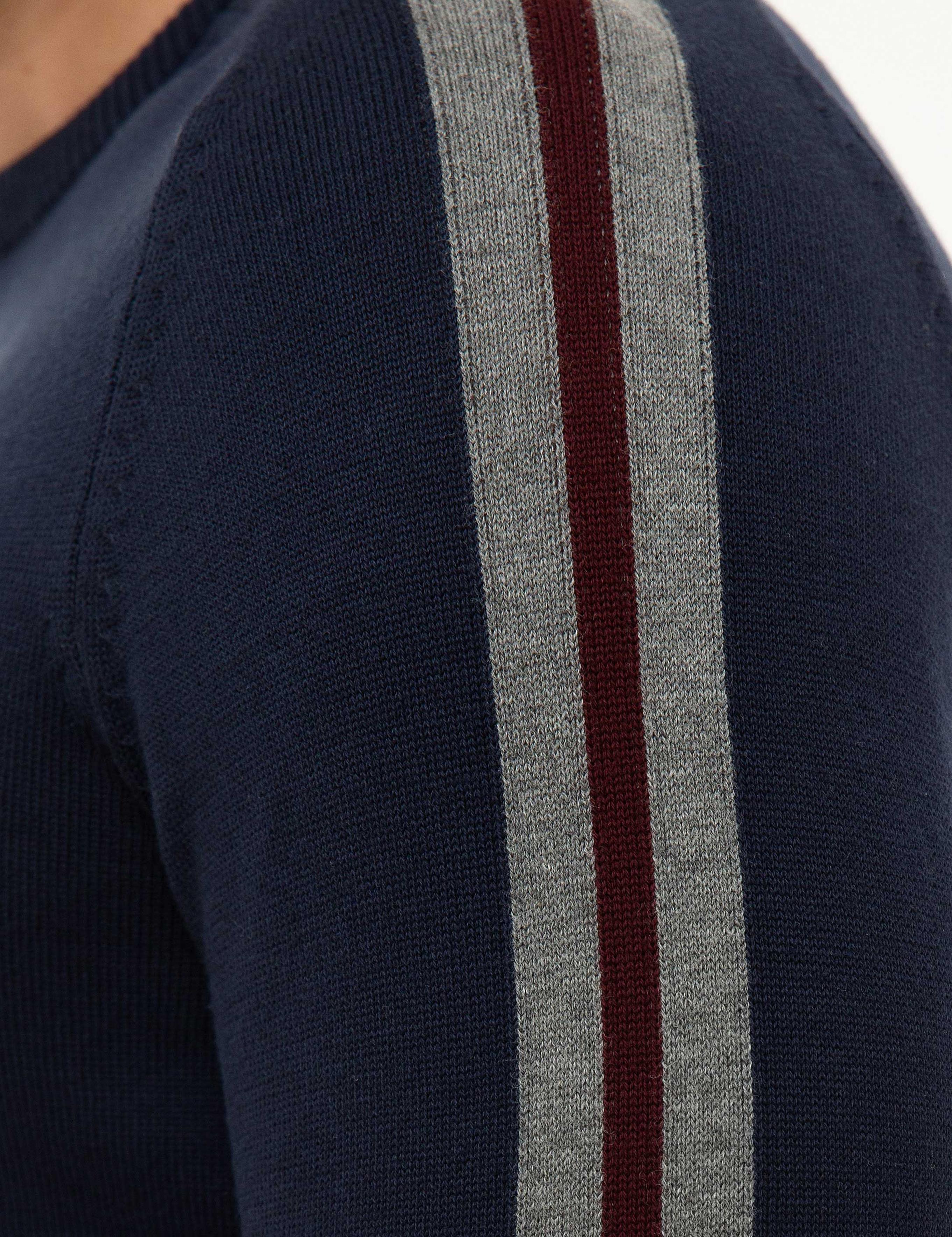 Koyu Lacivert Slim Fit Triko Kazak