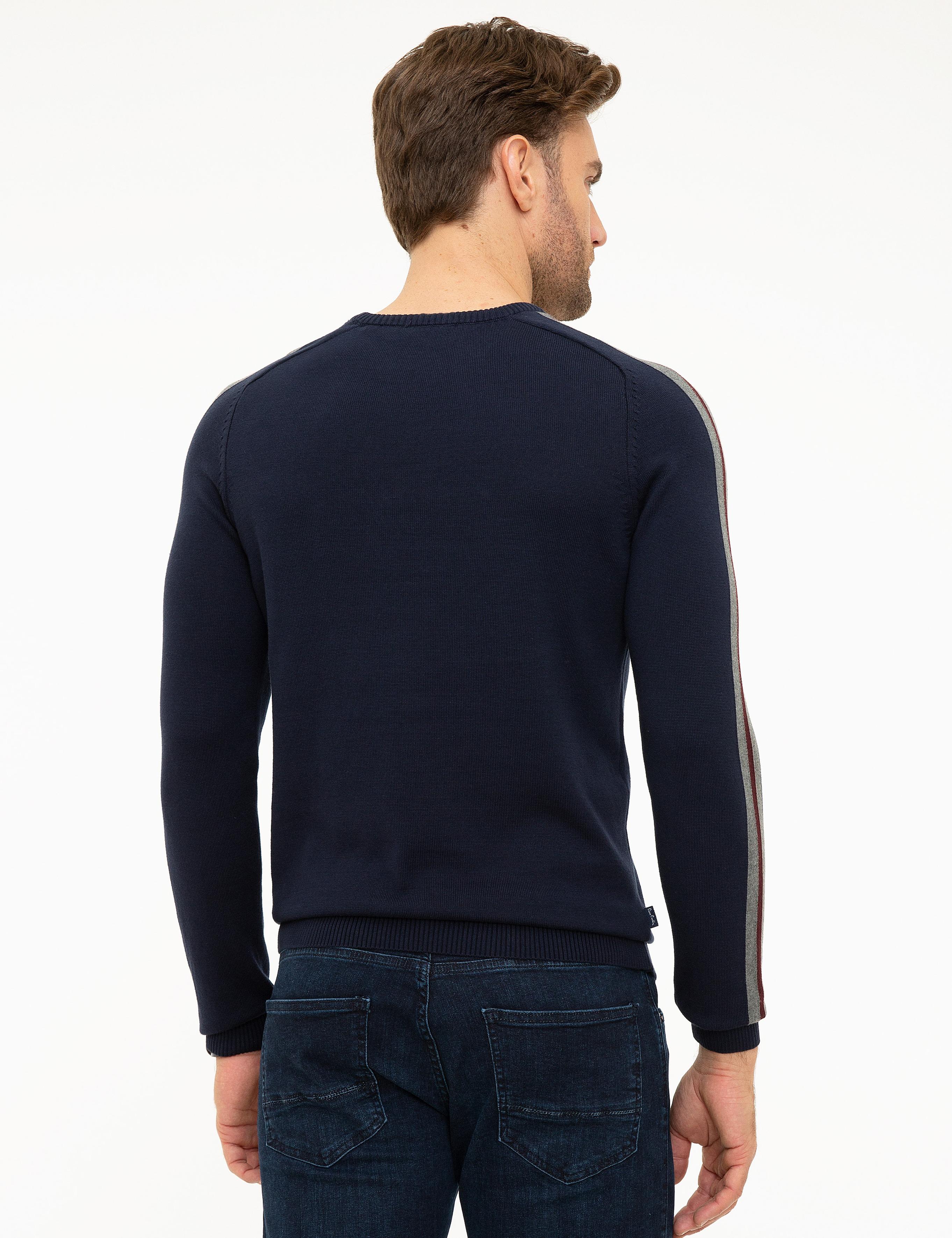 Koyu Lacivert Slim Fit Triko Kazak